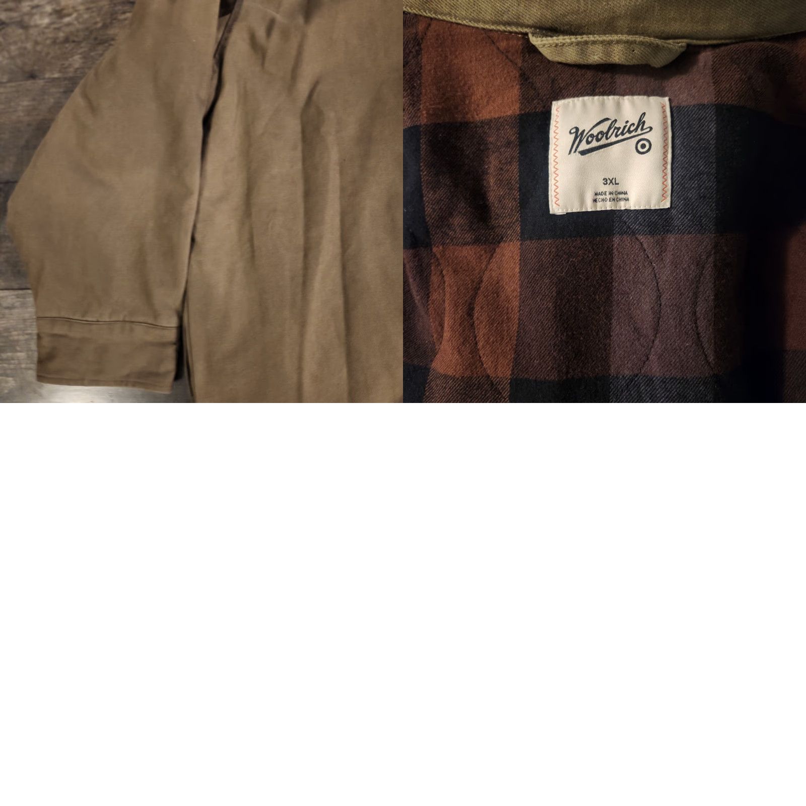 Vintage Woolrich Barn Coat Jacket Canvas Mens 3XL Olive Button Up Blanket Lined Chore Jacket Size US XXL / EU 58 / 5 - 9 Thumbnail