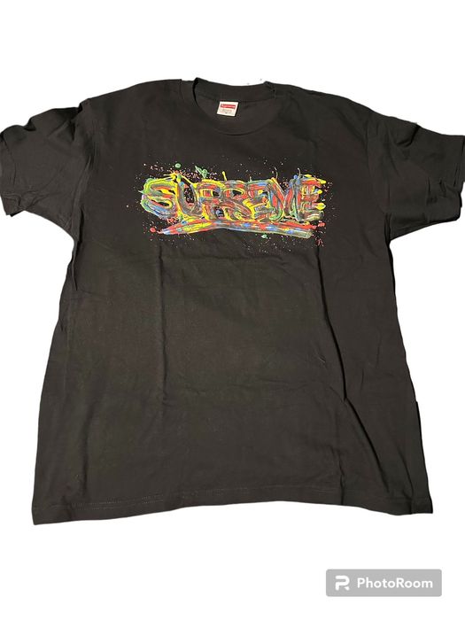 Supreme best sale paint tee