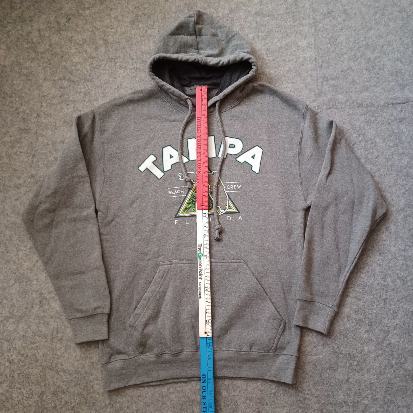 Logo 7 Tampa Florida Hoodie Mens Medium Gray Sweatshirt Tampa Beach Crew Logo Shirt Size US M / EU 48-50 / 2 - 7 Thumbnail