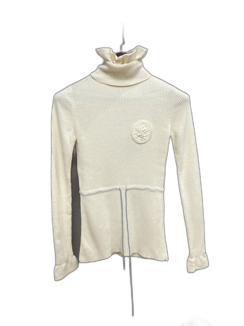 Chanel Chanel Drawstring High Neck Sweater -2505 Size US M / EU 48-50 / 2 - 1 Thumbnail