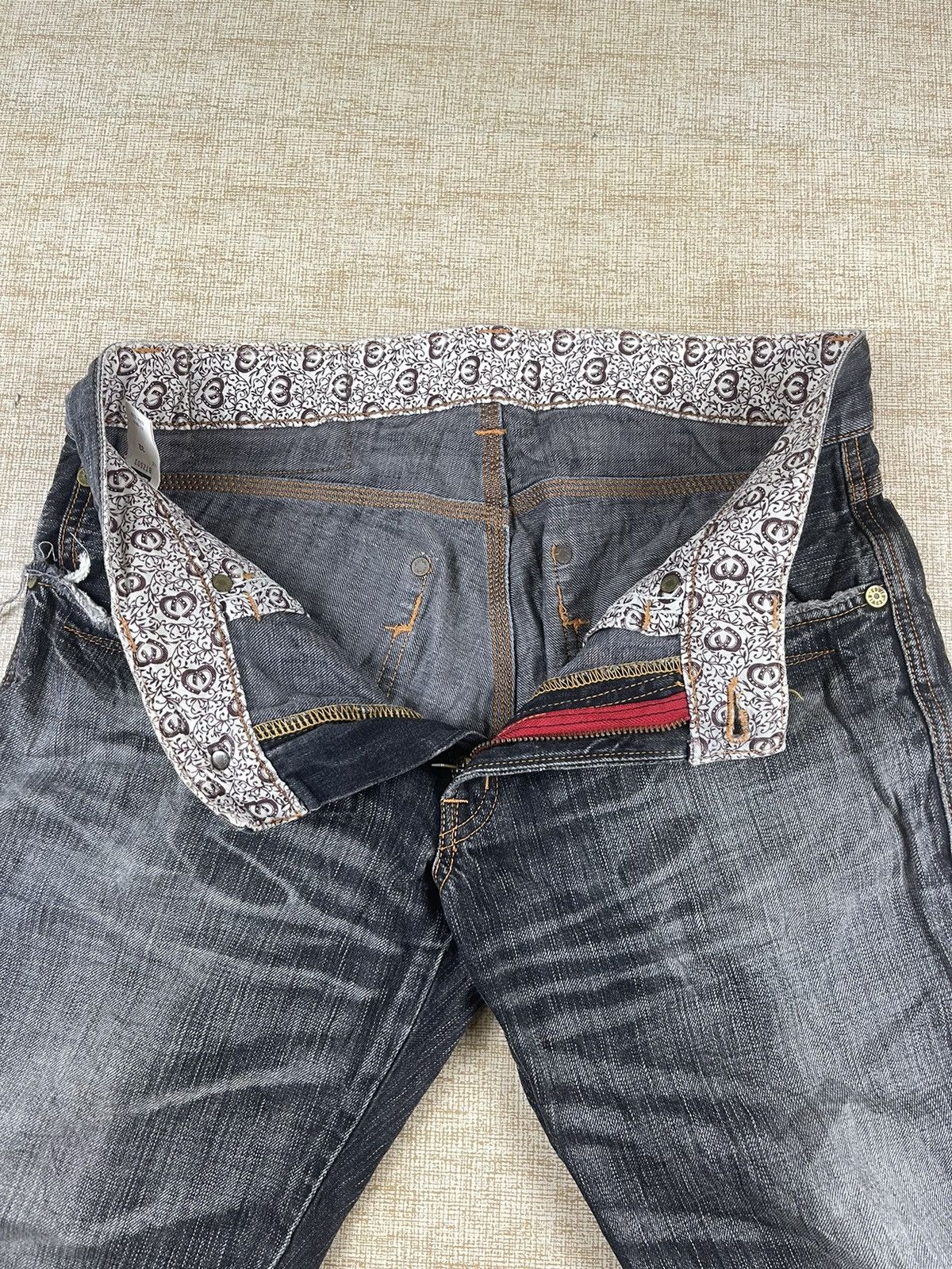 Edwin × If Six Was Nine × Vintage VINTAGE EDWIN 503 Flared Blue Trip Denim Pants Size US 32 / EU 48 - 17 Thumbnail