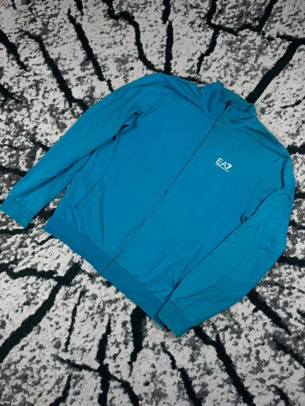 Emporio Armani Emporio Armani EA7 zip sweatshirt blue logo M Size US M / EU 48-50 / 2 - 2 Thumbnail