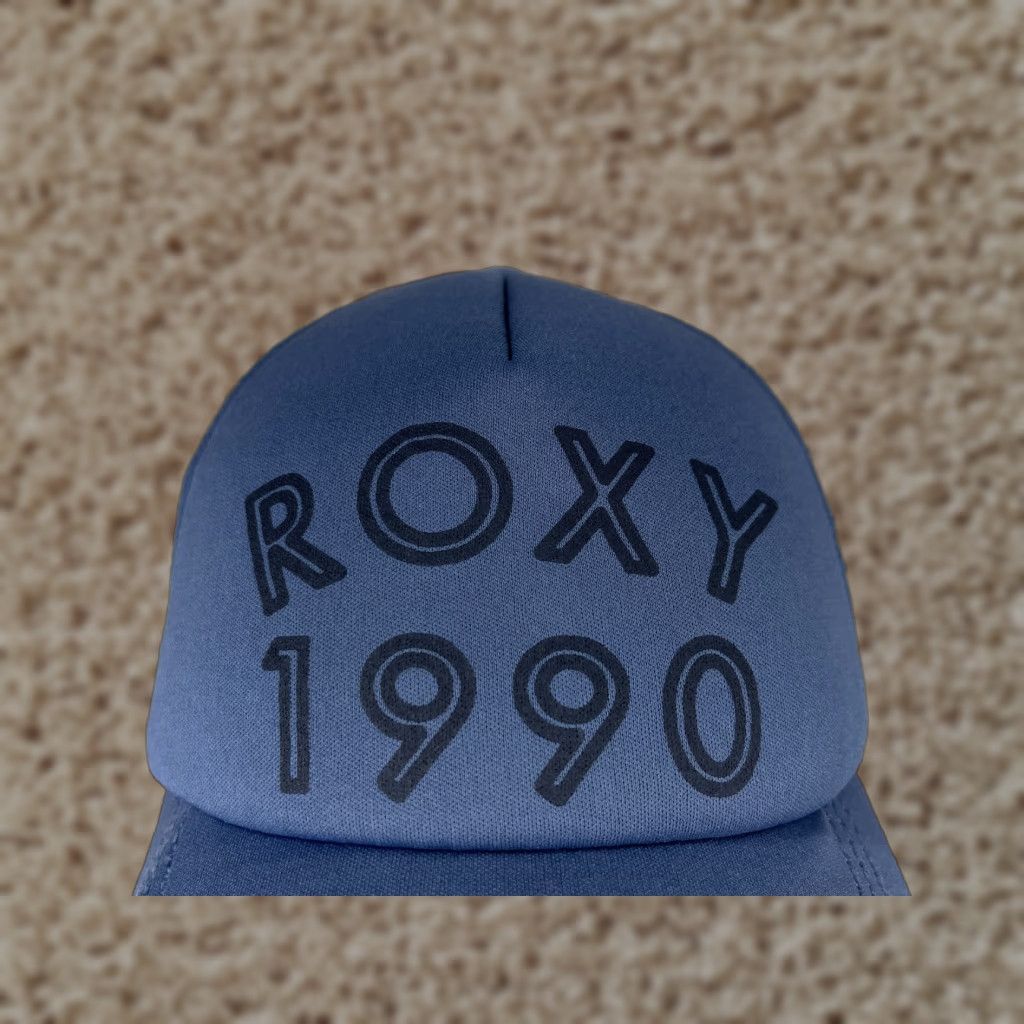 Vintage ROXY Hat Cap Trucker One Size Blue Womens Polyester Outdoors Adjustable Logo Classic Style 90s Beach Outdoor Size ONE SIZE - 1 Thumbnail
