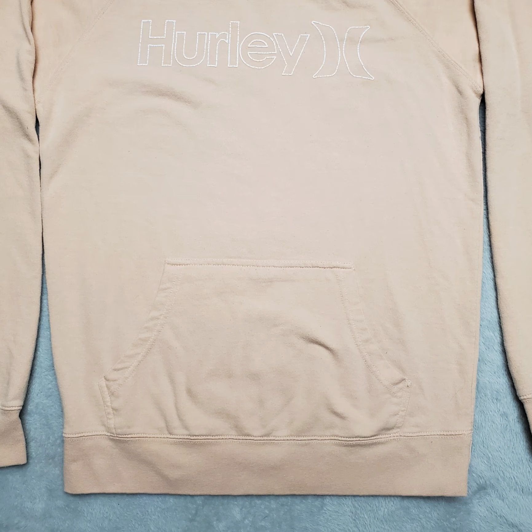 Hurley Hurley Hoodie Womens M Peach Long Sleeve Skate Surf Outdoors Casual Pink Logo Pockets Hooded Size M / US 6-8 / IT 42-44 - 3 Thumbnail