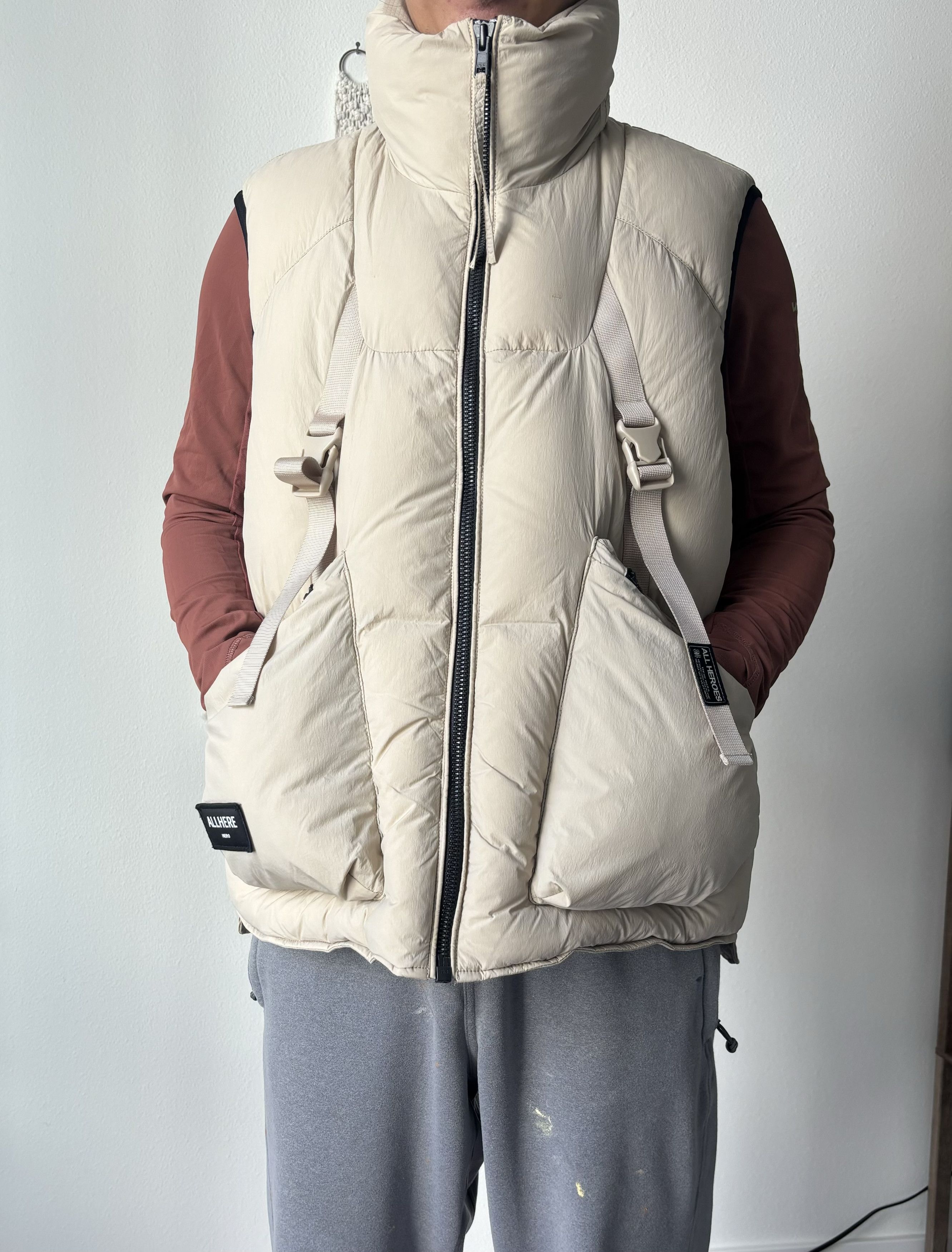 Designer Designer Brand Khaki Puffer Vest Size US M / EU 48-50 / 2 - 3 Thumbnail