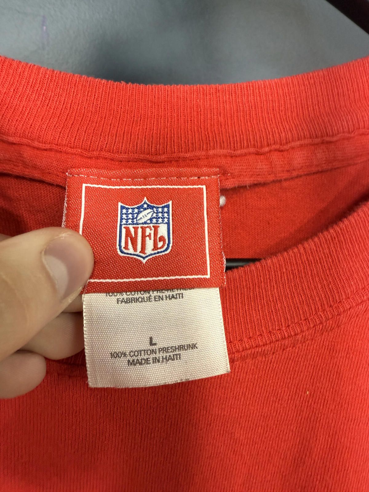 Designer New England Patriots long Sleeves Graphic T-shirt Red Size US L / EU 52-54 / 3 - 2 Thumbnail
