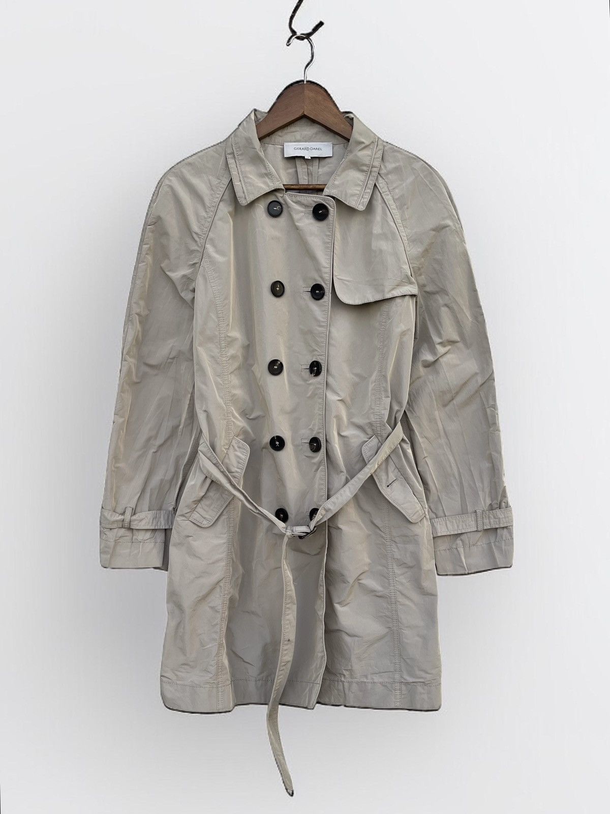 Gerard Darel S/S 2002 GERARD DAREL DOUBLE-BREASTED TRENCH COAT/JACKET Size M / US 6-8 / IT 42-44 - 1 Thumbnail