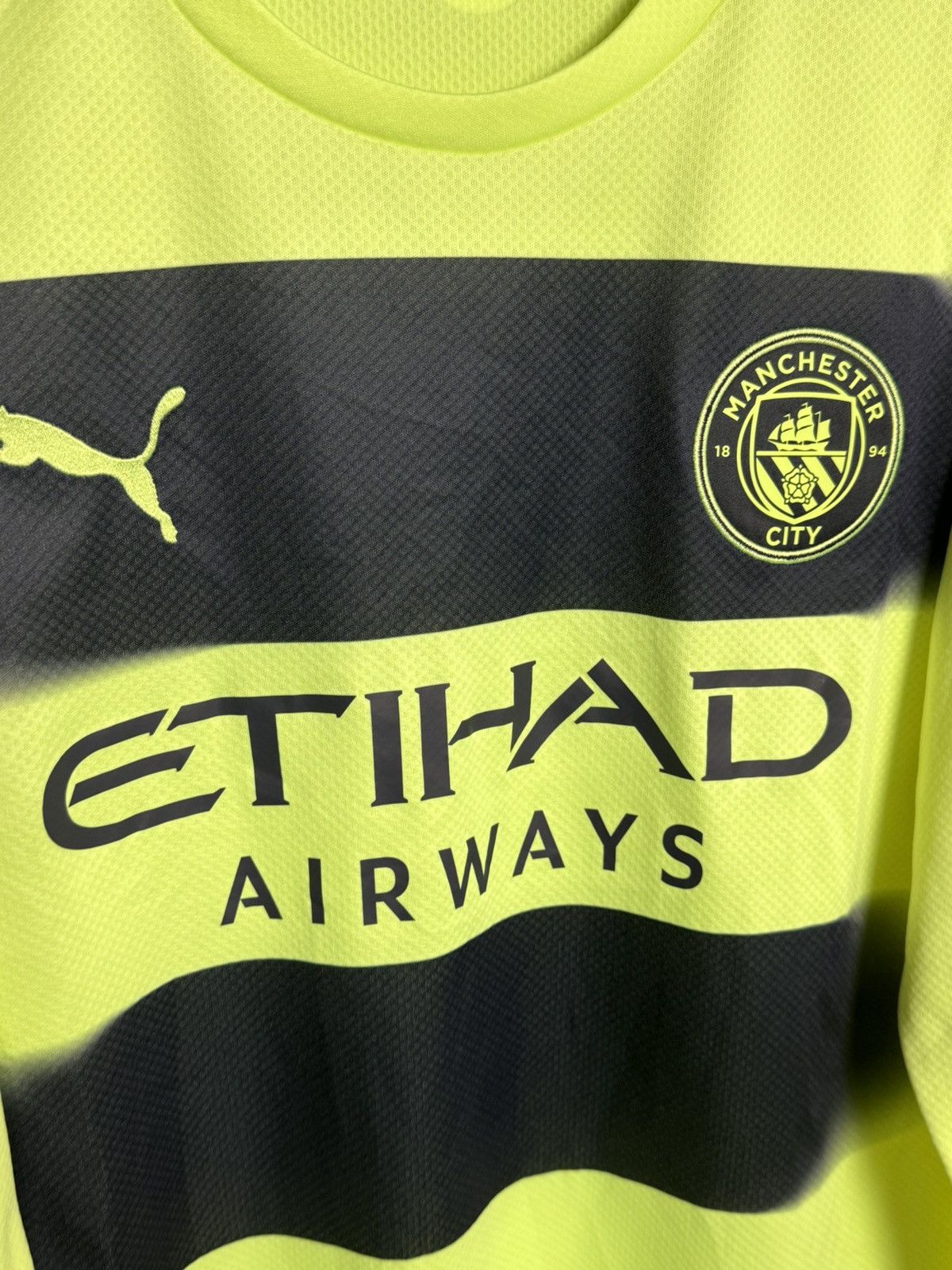 Puma Manchester City 22/23 Third Player Issue Football Jersey Size US M / EU 48-50 / 2 - 3 Thumbnail