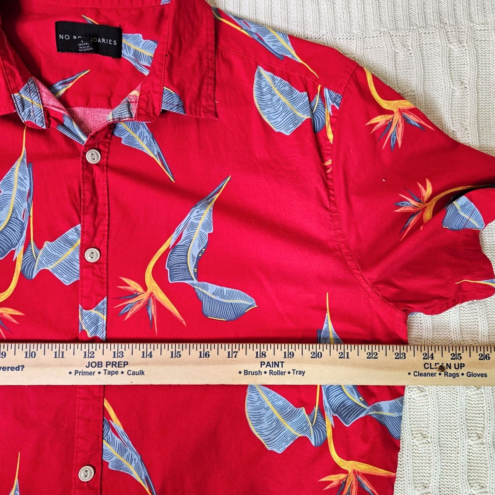 Vintage No Boundaries Shirt Mens L Men Button Hawaiian Aloha Size Size US L / EU 52-54 / 3 - 3 Thumbnail