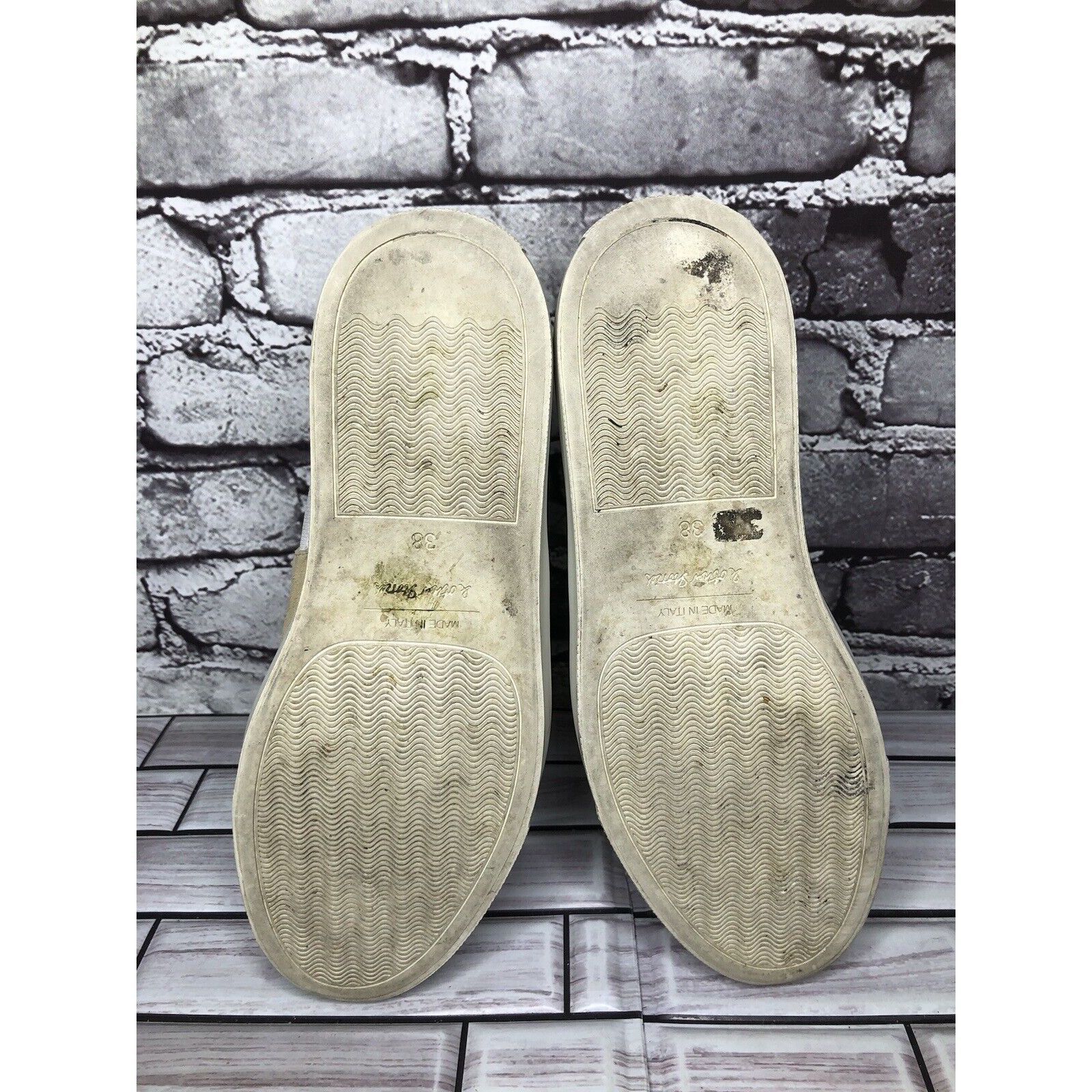 & Other Stories & Other Stories Beige Tan Suede White Textile Ankle Shoes Wo Size US 8 / IT 38 - 8 Thumbnail