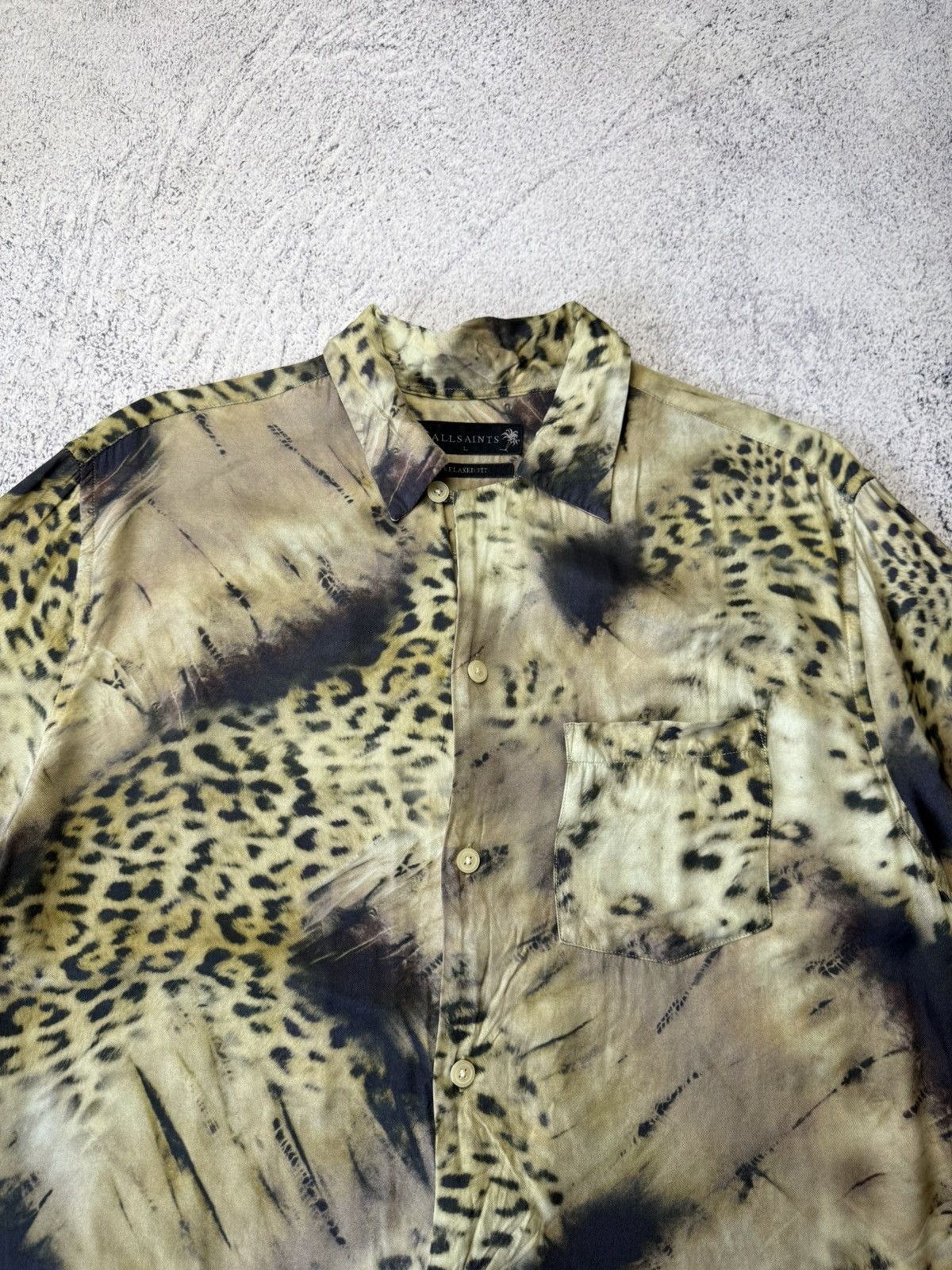 Allsaints Designer Allsaints AWA Leopard Hawaii crazy oversize shirt Size US L / EU 52-54 / 3 - 8 Thumbnail