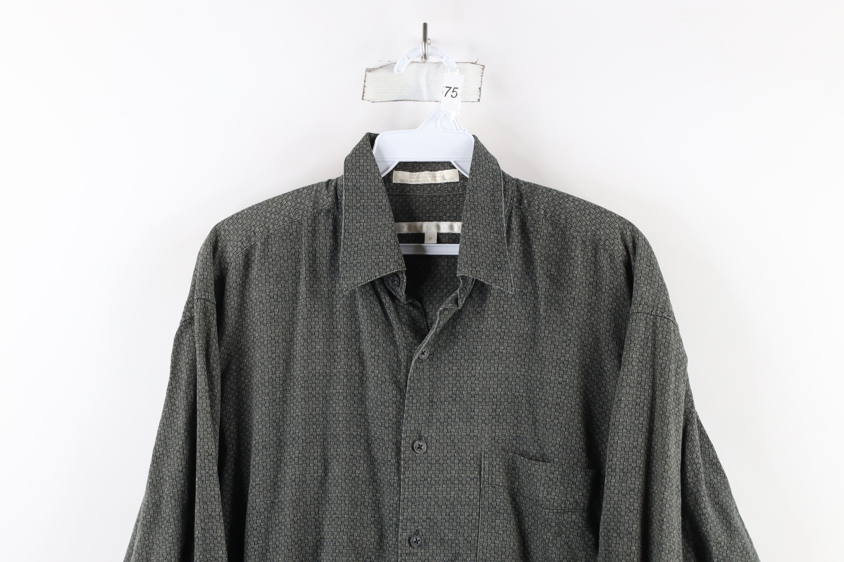 Vintage Vintage 90s Streetwear Blend Collared Button Shirt Green Size US M / EU 48-50 / 2 - 2 Thumbnail