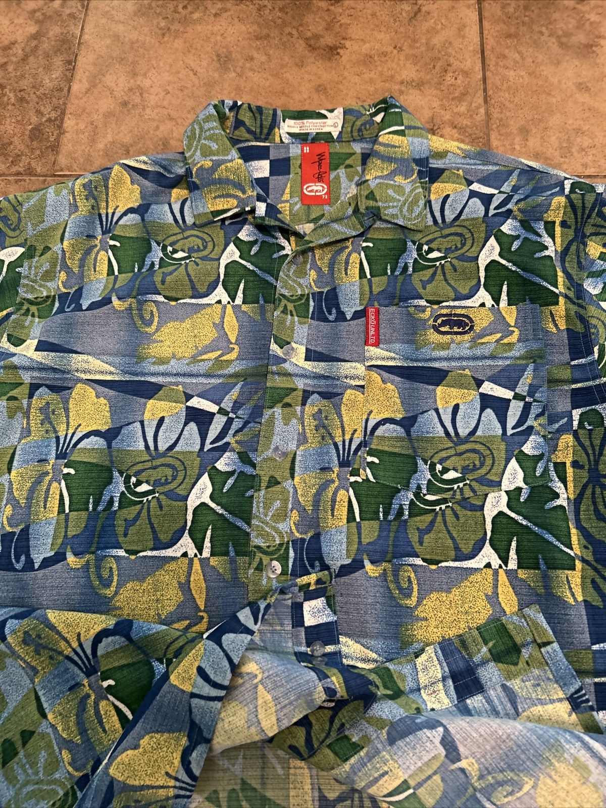 Ecko Unltd. × Vintage Vintage Ecko UNLTD floral button down Size US L / EU 52-54 / 3 - 4 Thumbnail