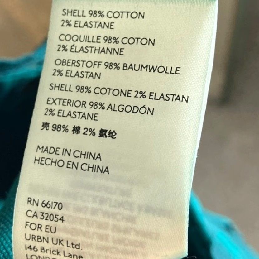 Anthropologie Anthropologie Womens Pants Teal Camouflage High Rise Cargo Stretch 26 Size 28" / US 6 / IT 42 - 5 Thumbnail
