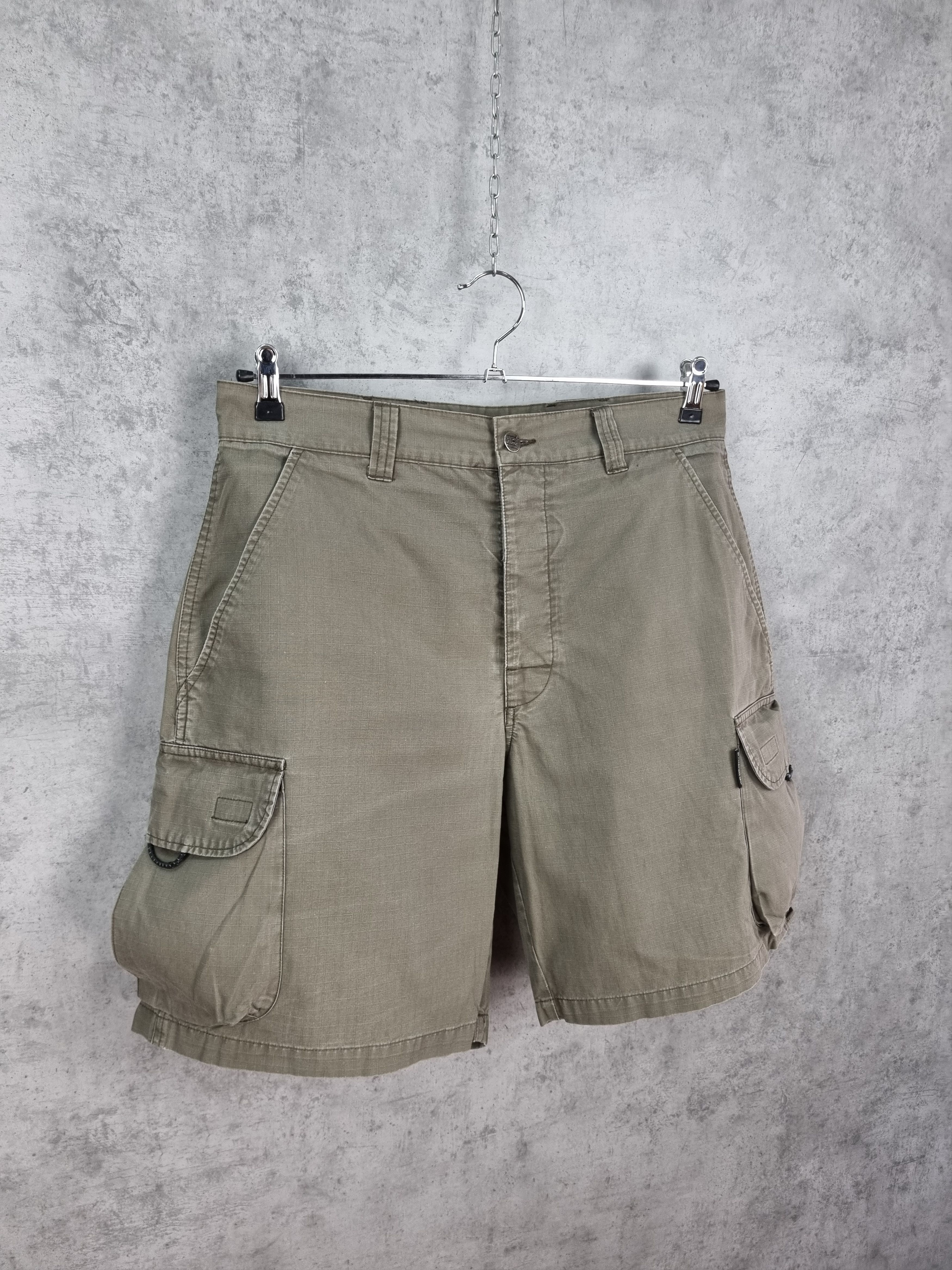 Nike × Nike ACG × Vintage Nike ACG Cargo Military Style Kaki Shorts Size US 31 - 3 Thumbnail