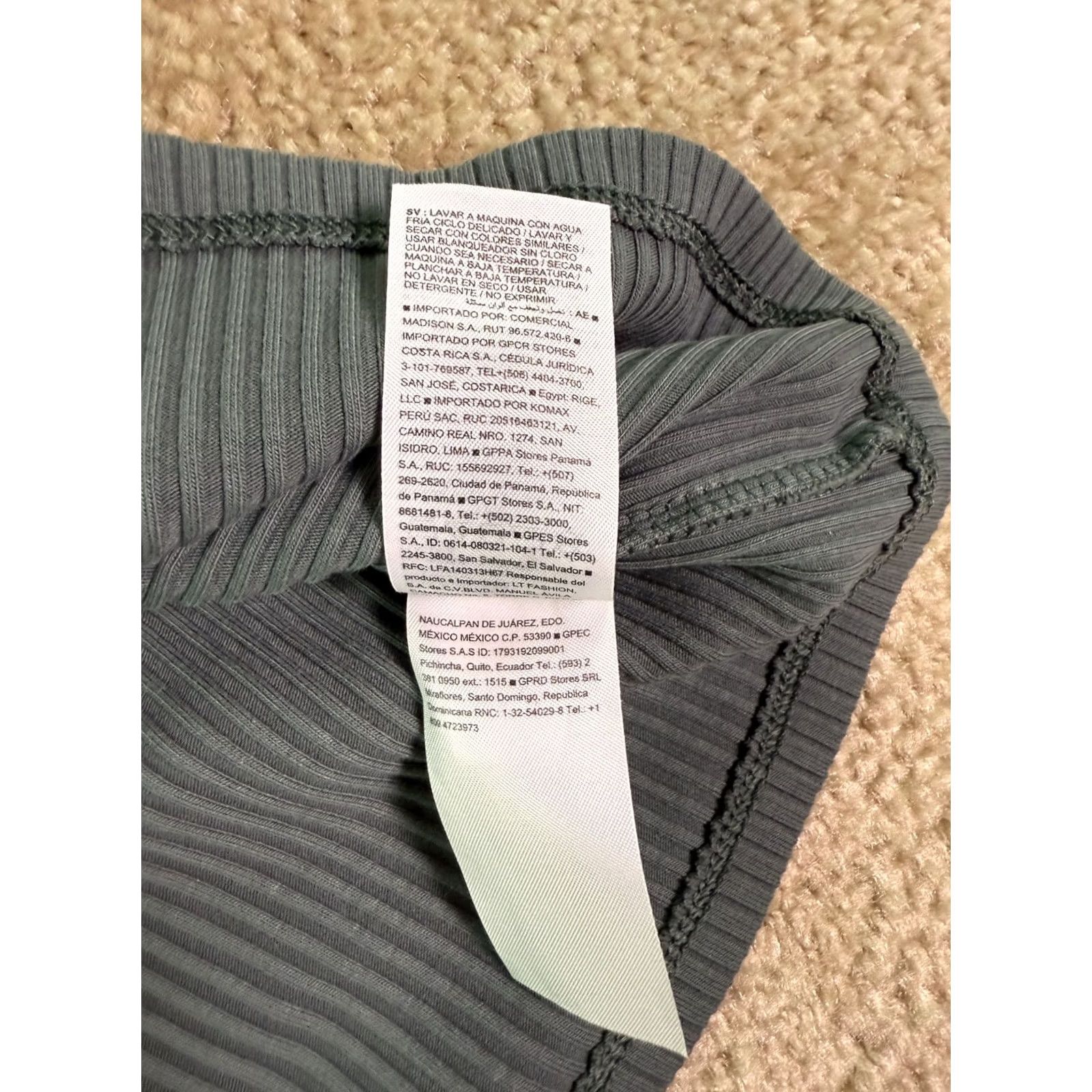 Old Navy Old Navy Women's Tank Top Gray Size Large Spaghetti Strap Rib-Knit Size L / US 10 / IT 46 - 4 Thumbnail