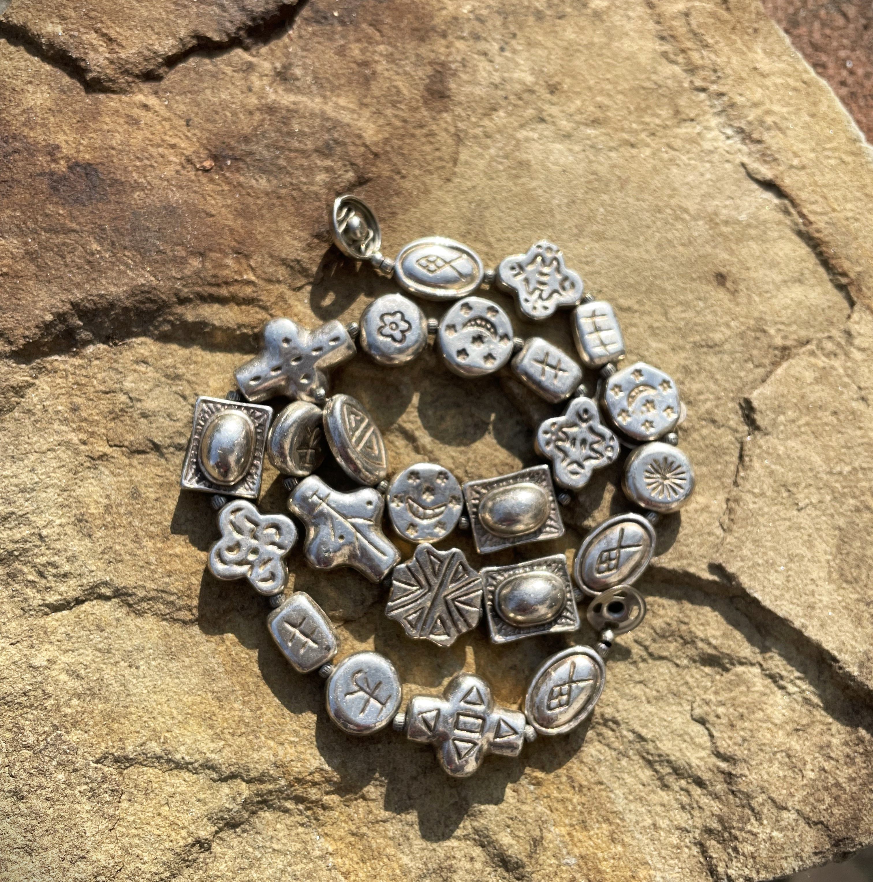 Other Ethnic Silver Choker Bracelet. Vintage Handmade Size ONE SIZE - 7 Thumbnail