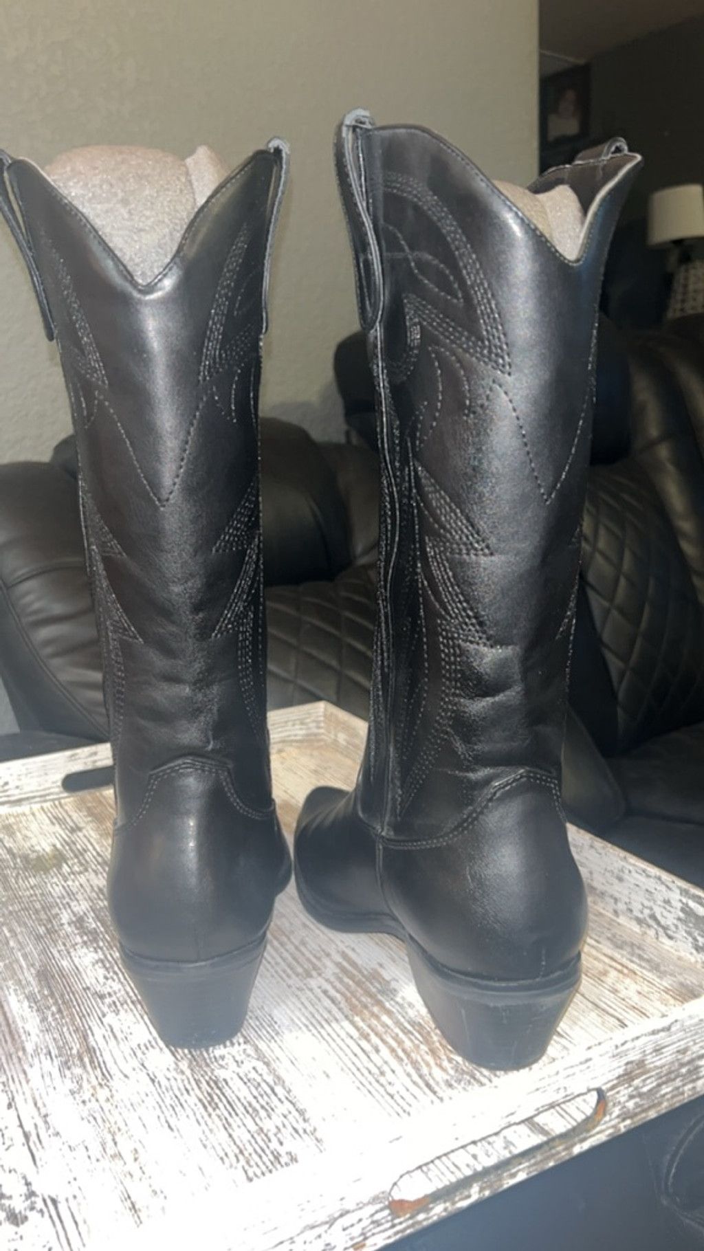 The Unbranded Brand Madden Girl Black Heeled Boots Size 10 Size US 10 / IT 40 - 4 Thumbnail