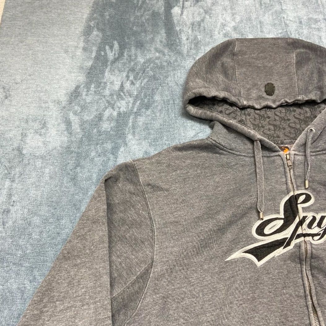 Vintage VINTAGE Spy Optic Hoodie Mens XL Heather Gray Fleece Lined Outdoor Full Zip Size US XL / EU 56 / 4 - 4 Thumbnail