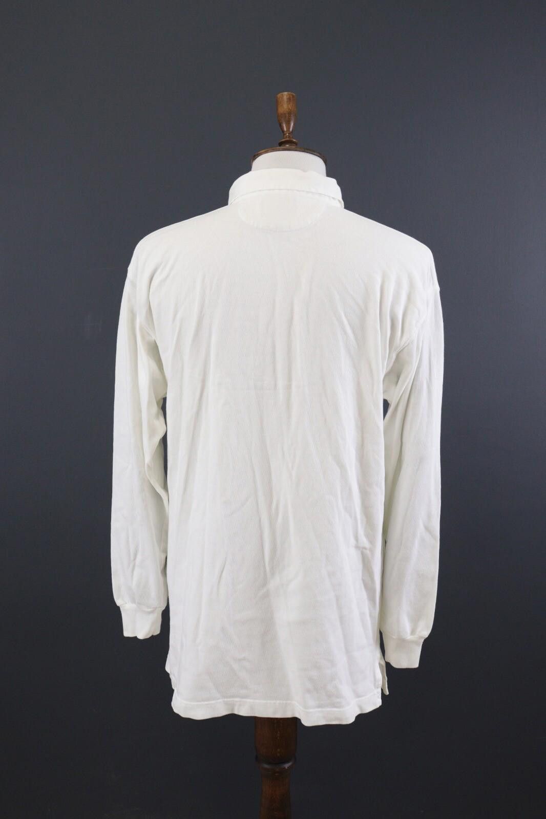 Mulberry Mulberry Logo White Cotton Rugby Polo Shirt Size M Size US M / EU 48-50 / 2 - 7 Thumbnail