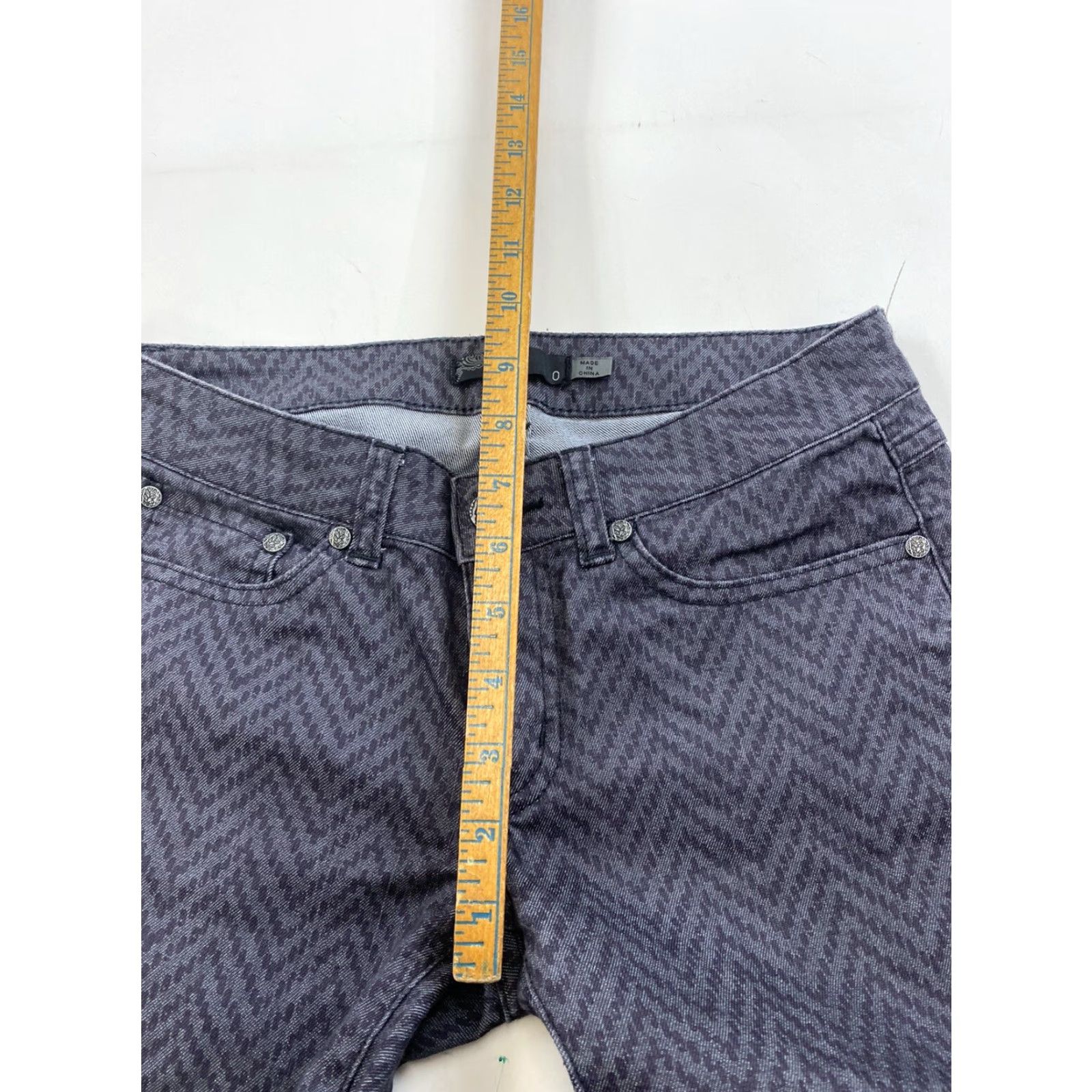 Prana Prana Skinny Jeans Womens 0 Geometric Print Multi-color Regular Zip Jeans Womens 0 Prana Geometric Print Skinny Size 25" / US 0 / IT 36 - 7 Thumbnail