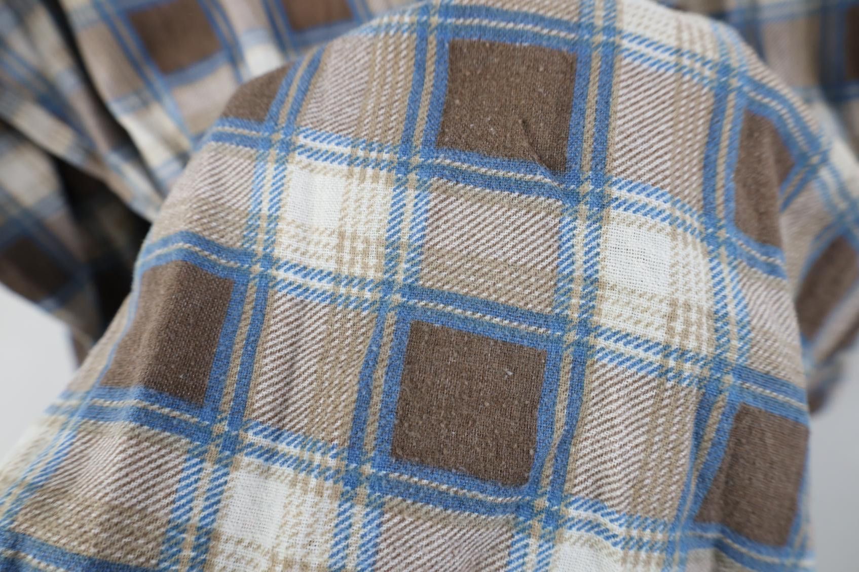 Vintage Vintage 70s Streetwear Western Flannel Button Shirt Plaid Size US L / EU 52-54 / 3 - 9 Thumbnail