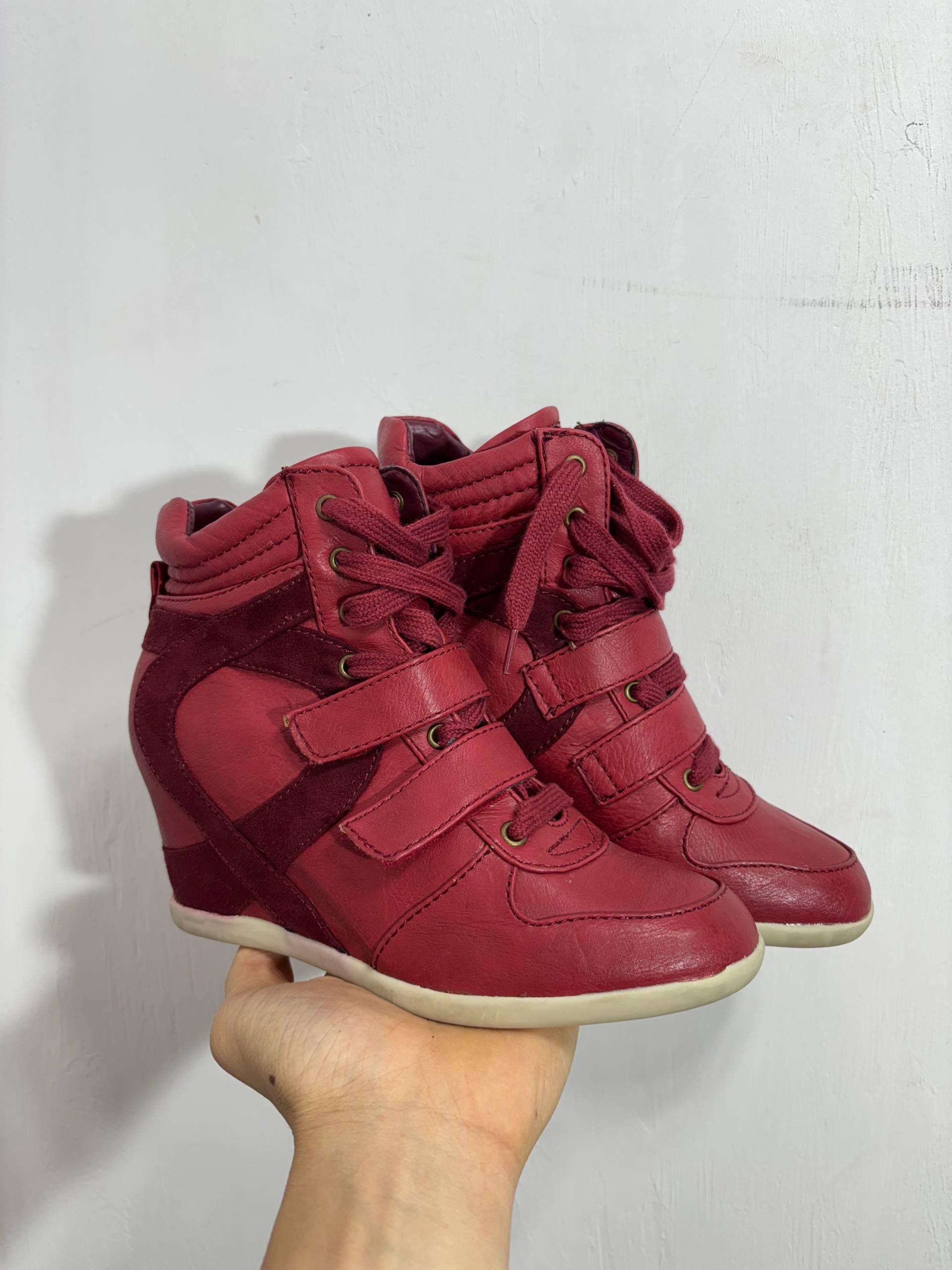 Isabel Marant Etoile Isabel Marant Etoile style Leather Hi-Top Sneakers Shoes Size US 8 / IT 38 - 1 Thumbnail