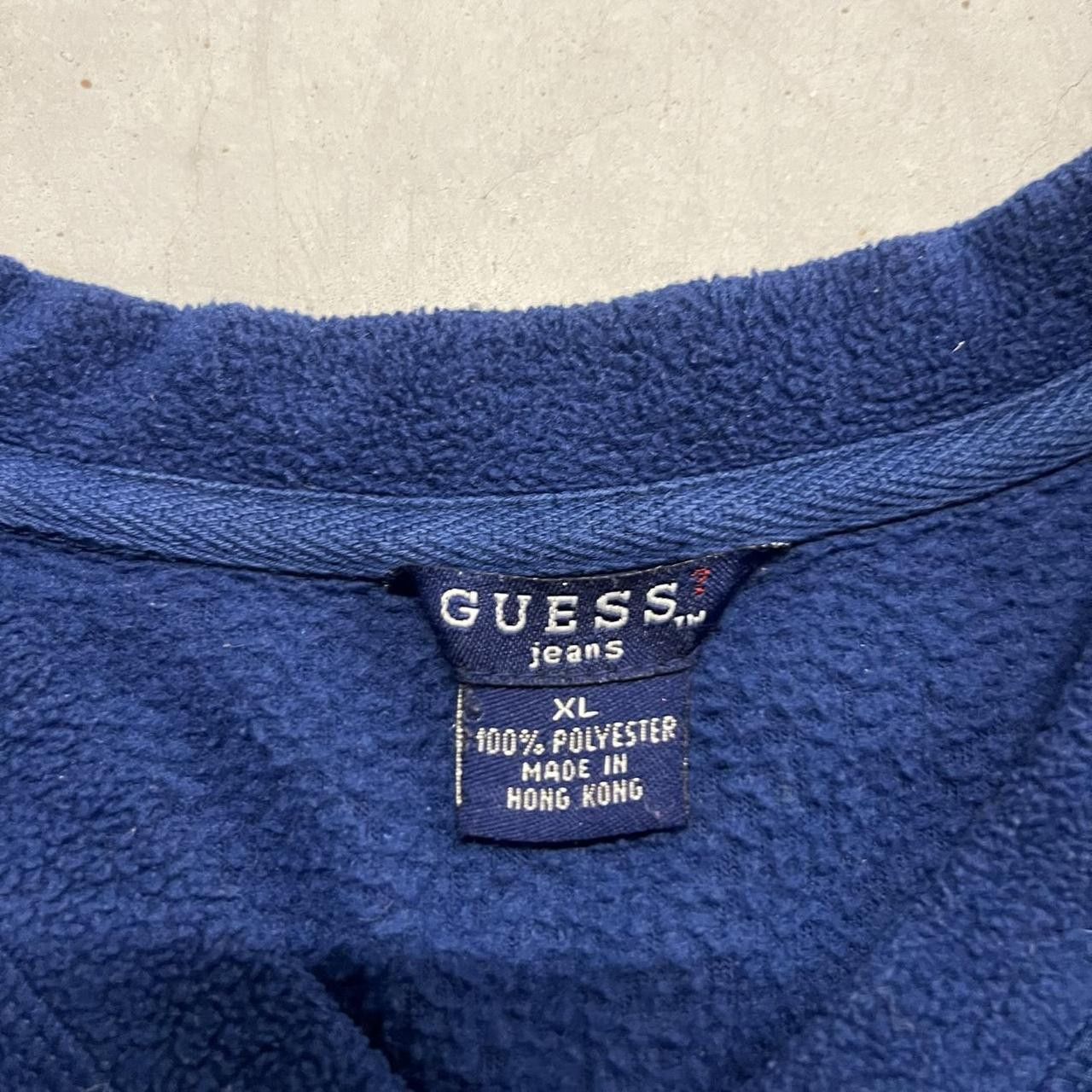 Guess × Vintage Vintage Y2K Grunge Navy Blue Guess Jeans Winter Sweater! Size US XS / EU 42 / 0 - 4 Thumbnail