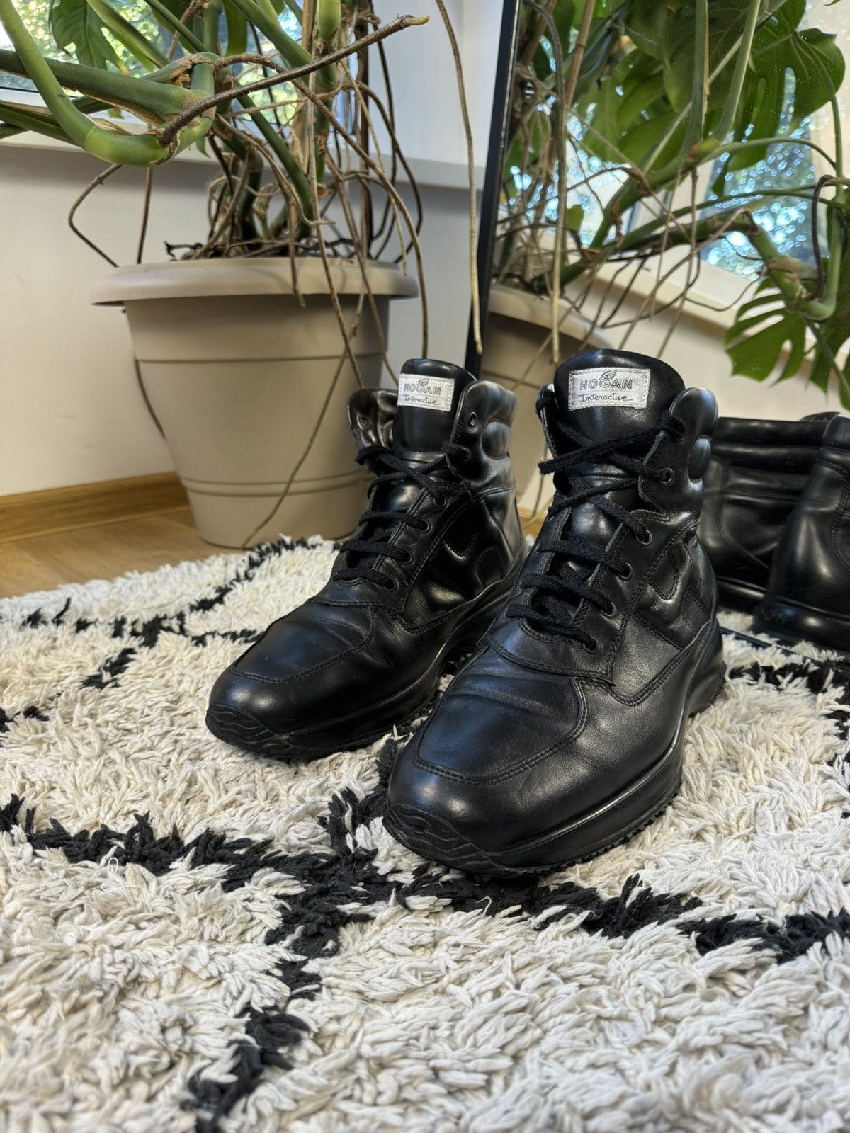 Hogan × Vintage Hogan Interactive leather boots Size US 11.5 / EU 44-45 - 3 Thumbnail