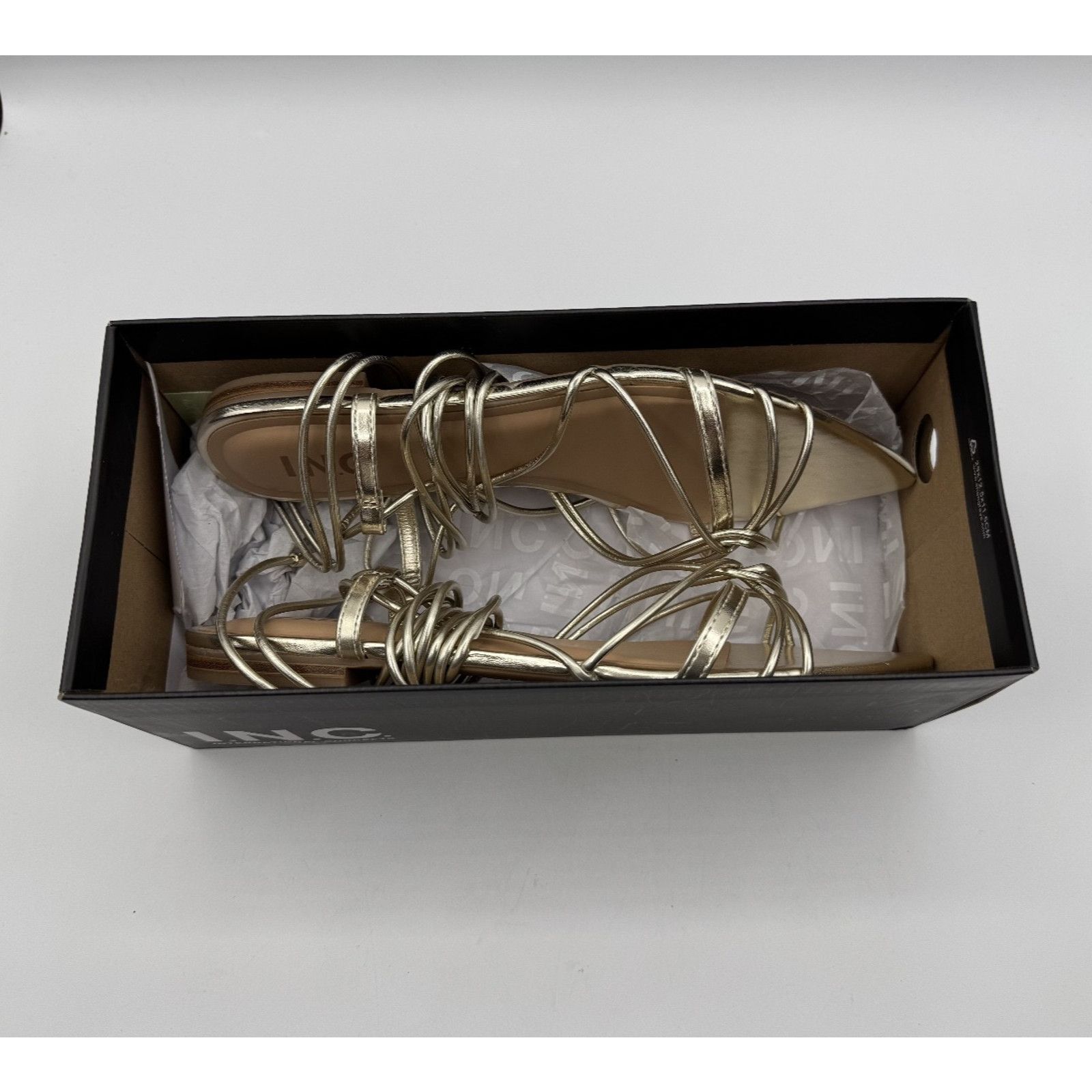 Other I.N.C. International Concepts Kharmaa Lace-Up Flat Sandal Size US 7.5 / IT 37.5 - 11 Thumbnail