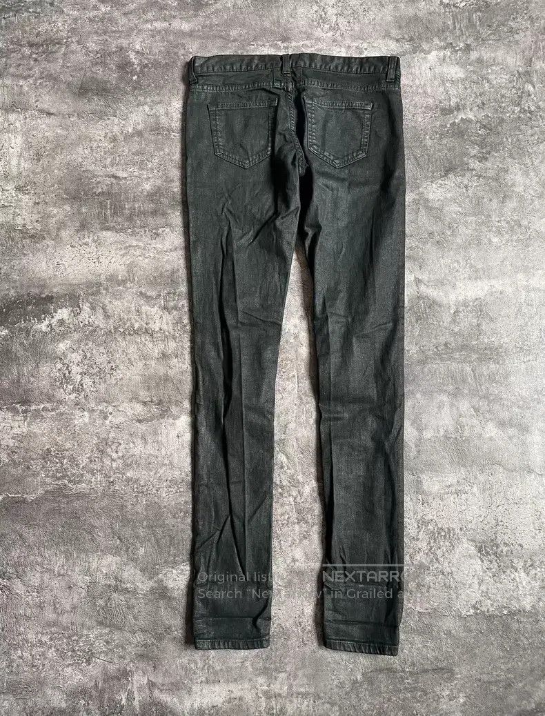 Saint Laurent Paris Saint Laurent Paris Black Glue Elastic Denim Pants Size US 26 / EU 42 - 6 Thumbnail