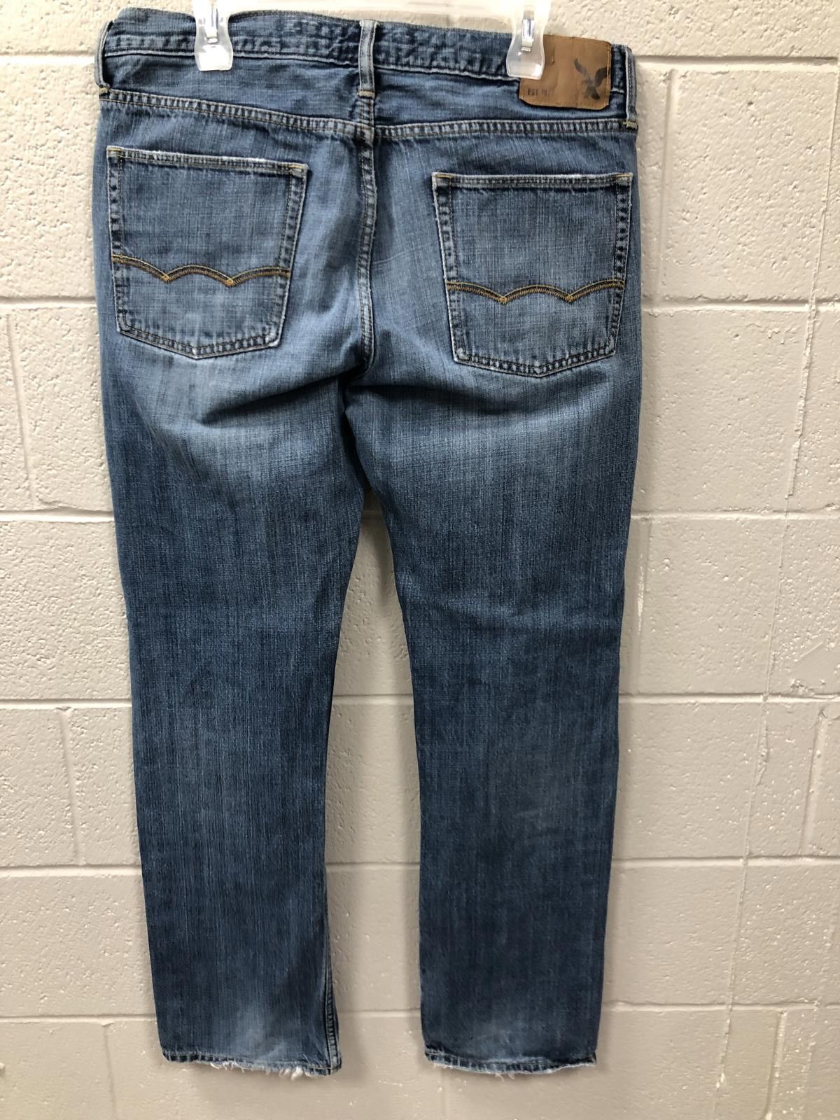 Designer American Eagle Outfitters Slim Fit Jeans - Light Wash Size US 34 / EU 50 - 5 Thumbnail