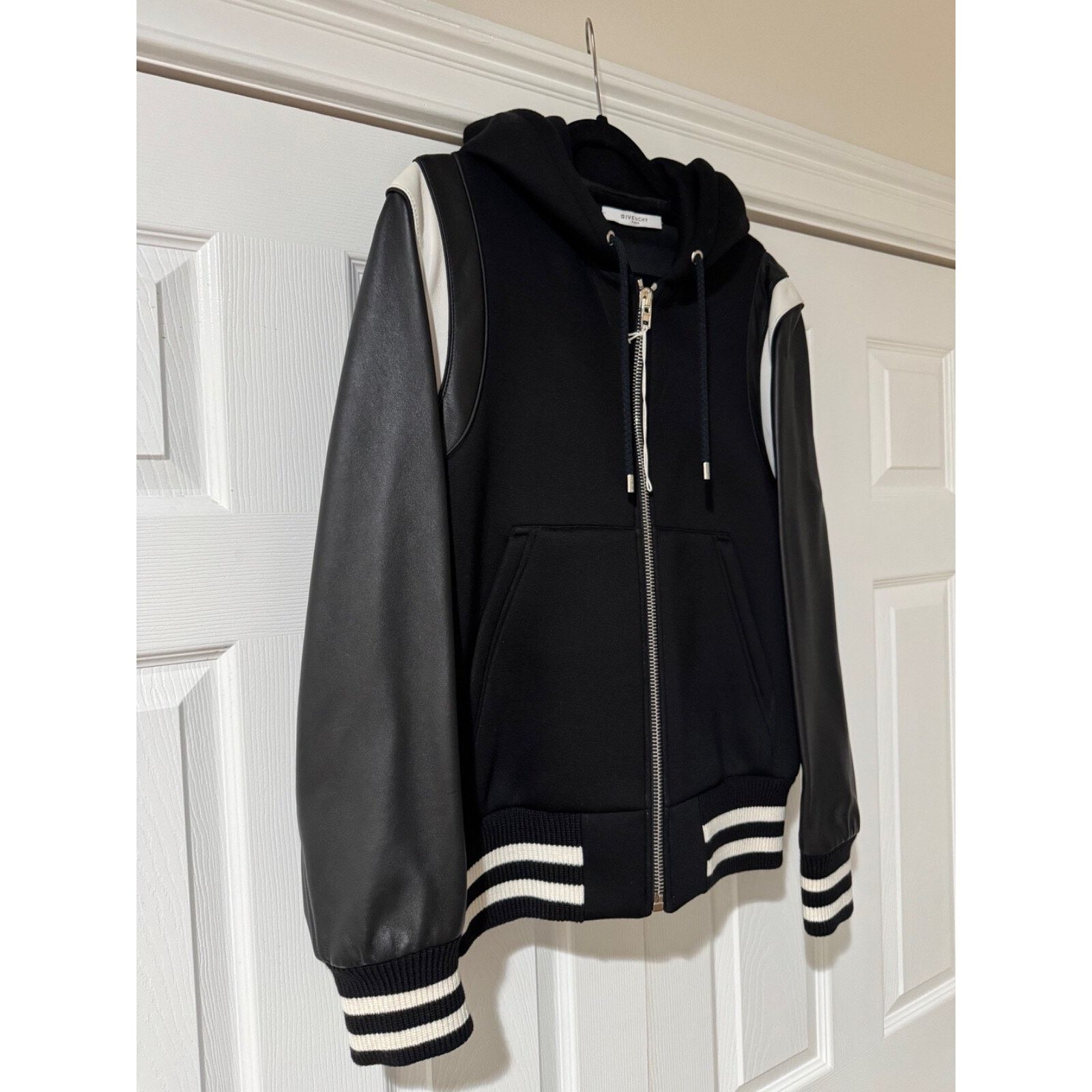 Givenchy Givenchy Neoprene Lambskin Leather Hoodie Teddy Jacket 48 Size US M / EU 48-50 / 2 - 4 Thumbnail