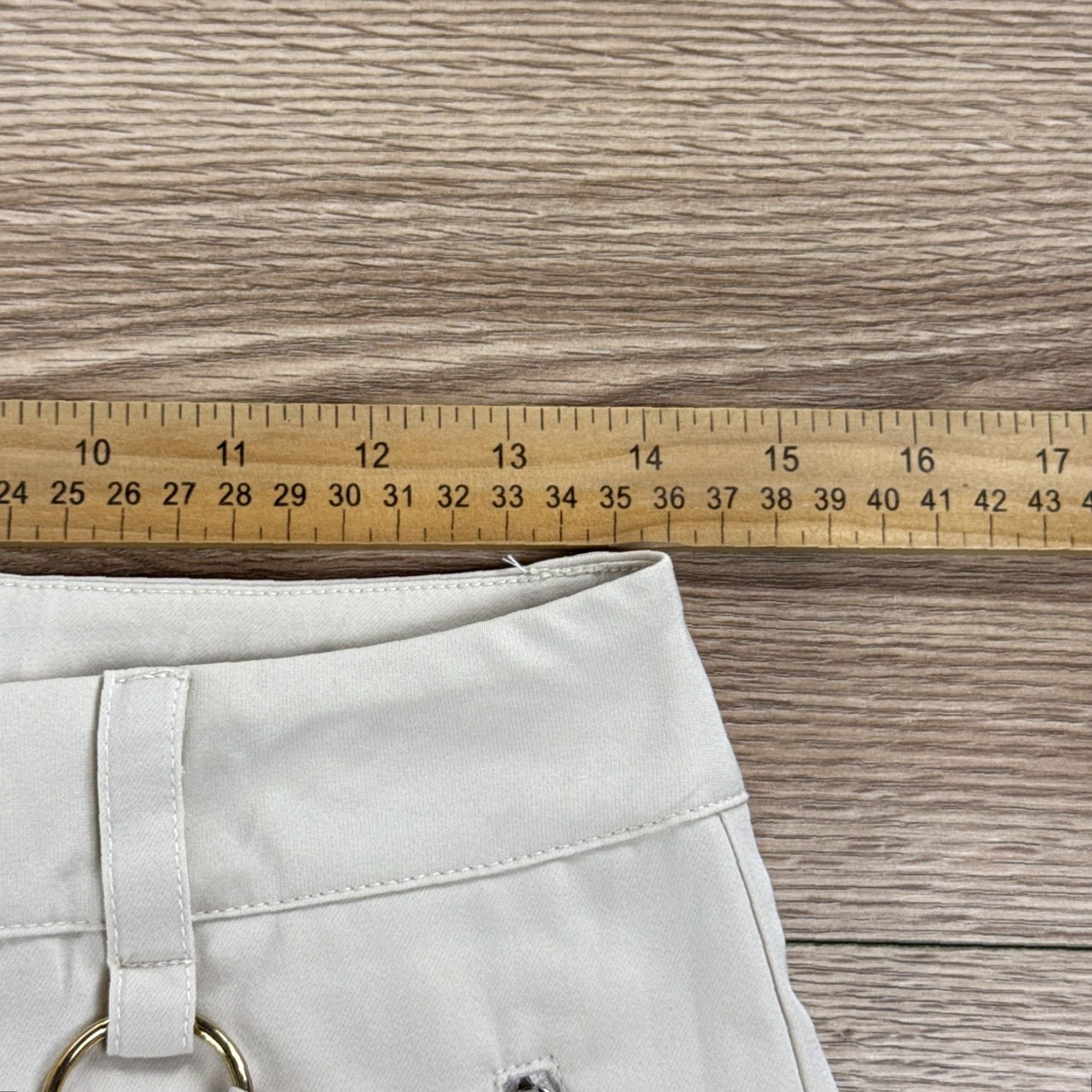 Vintage Shareen Collection High-Rire Cargo Wide Leg Pants Women size 10 Ivory Cargo Wide-Leg 10 Womens Size 32" / US 10 / IT 46 - 5 Thumbnail