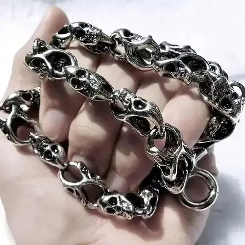 Jewelry Alternative Creative Skull Connection Metal Pants Chain Size ONE SIZE - 2 Thumbnail