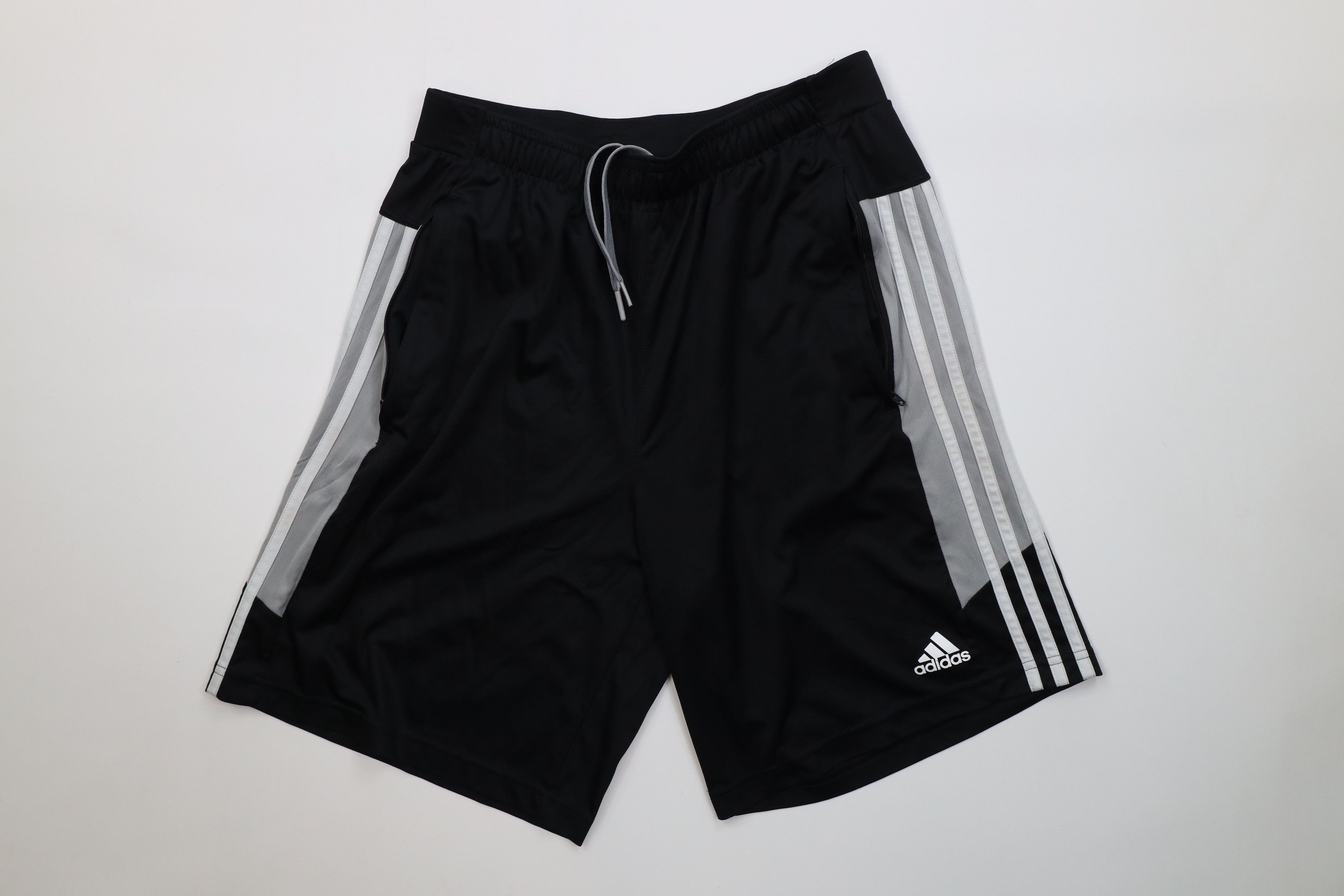 Adidas Y2K Adidas Spell Striped Running Jogging Soccer Shorts Black Size US 32 / EU 48 - 1 Thumbnail
