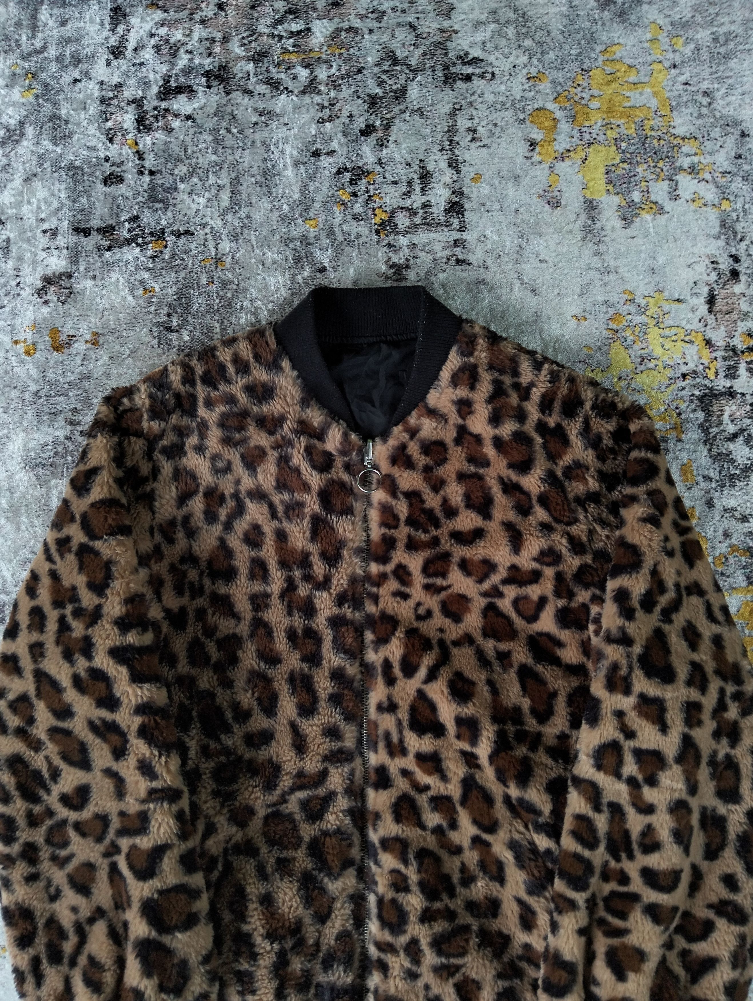 If Six Was Nine Japanese One Way Leopard Reversible Bomber Jacket Size US M / EU 48-50 / 2 - 2 Thumbnail