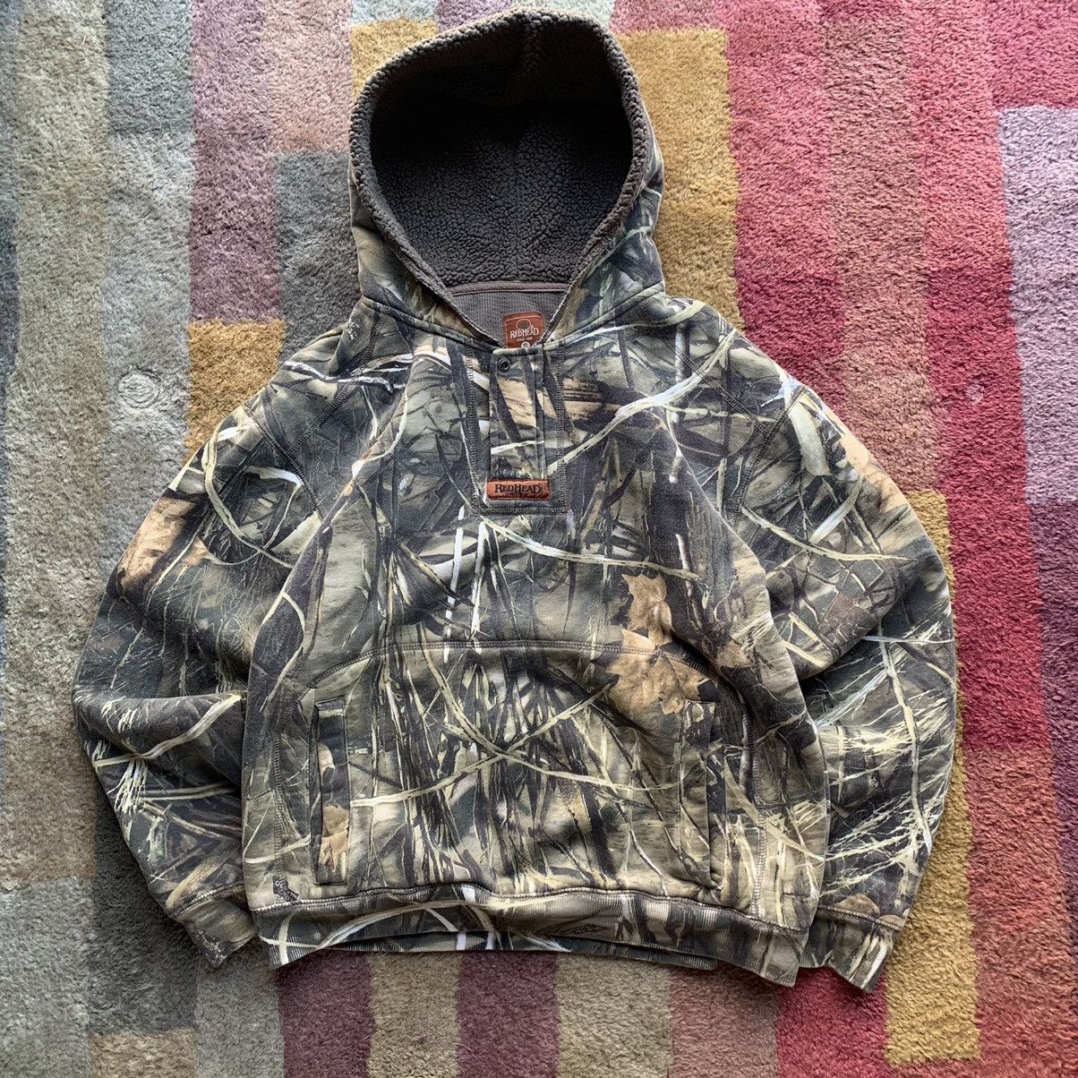 Pre-owned Carhartt X Realtree Crazy Vintage Y2k Akimbo Realtree Camo Hoodie Carhartt Style