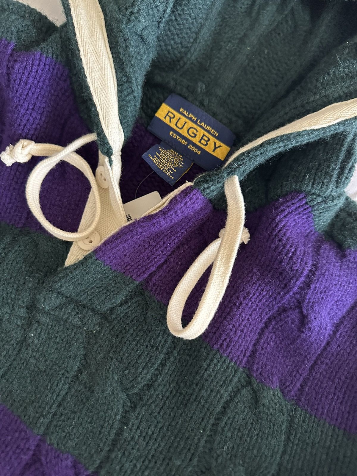Rugby Ralph Lauren Rugby Ralph Lauren Knit Hooded Sweater Size US S / EU 44-46 / 1 - 2 Thumbnail