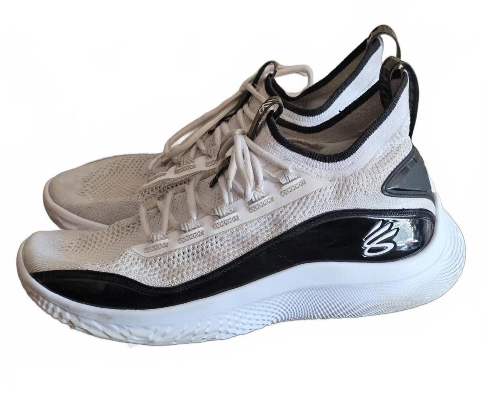Under Armour Under Armour Men's White Black Athletic Sneakers Size 13 Size US 11 / EU 44 - 1 Thumbnail