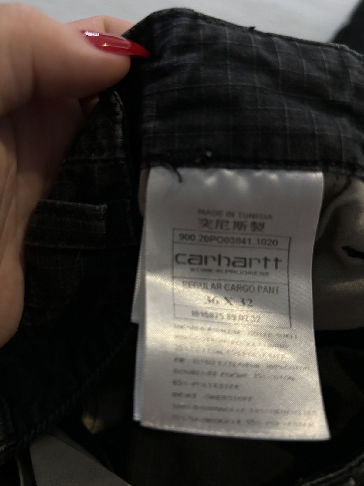 Carhartt Carhartt 36x32 Black Cargos Size US 36 / EU 52 - 3 Thumbnail