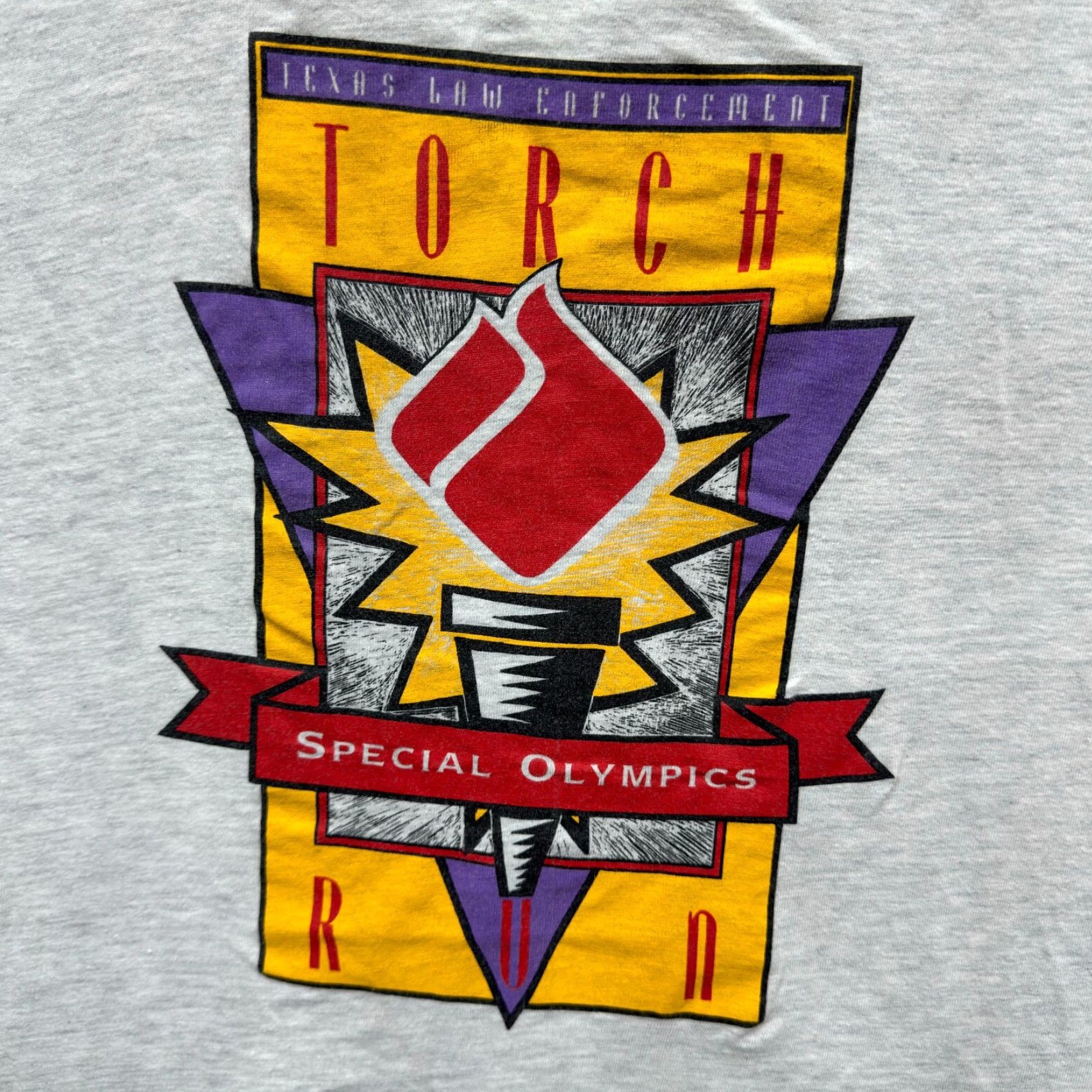 Vintage VINTAGE Special Olympics T-Shirt XL XXL 2XL Grey Crewneck Torch Run Graphic Men Shirt Size US XL / EU 56 / 4 - 3 Thumbnail