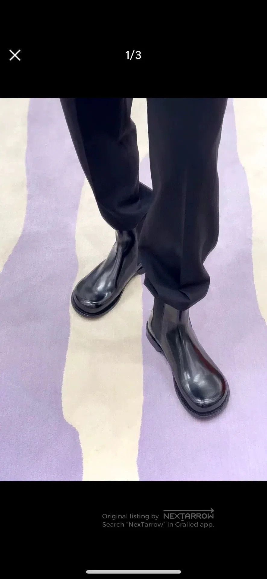 Loewe black leather chelsea boots for men. Size US 9 / EU 42 - 7 Thumbnail