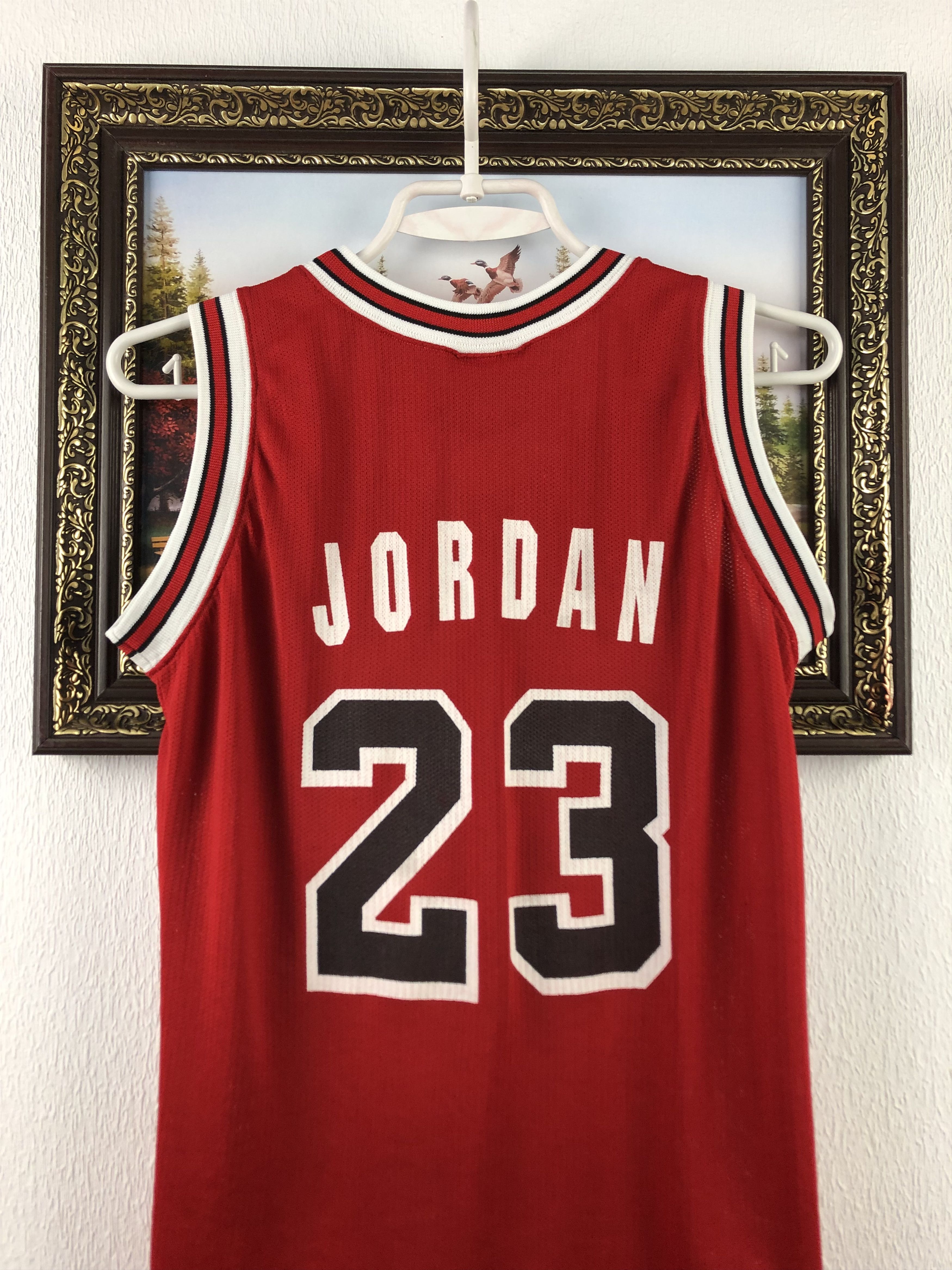 Champion Vintage Chicago Bulls Jordan Jersey Shirt Boys Kids 7-8 Size US XXS / EU 40 - 12 Thumbnail