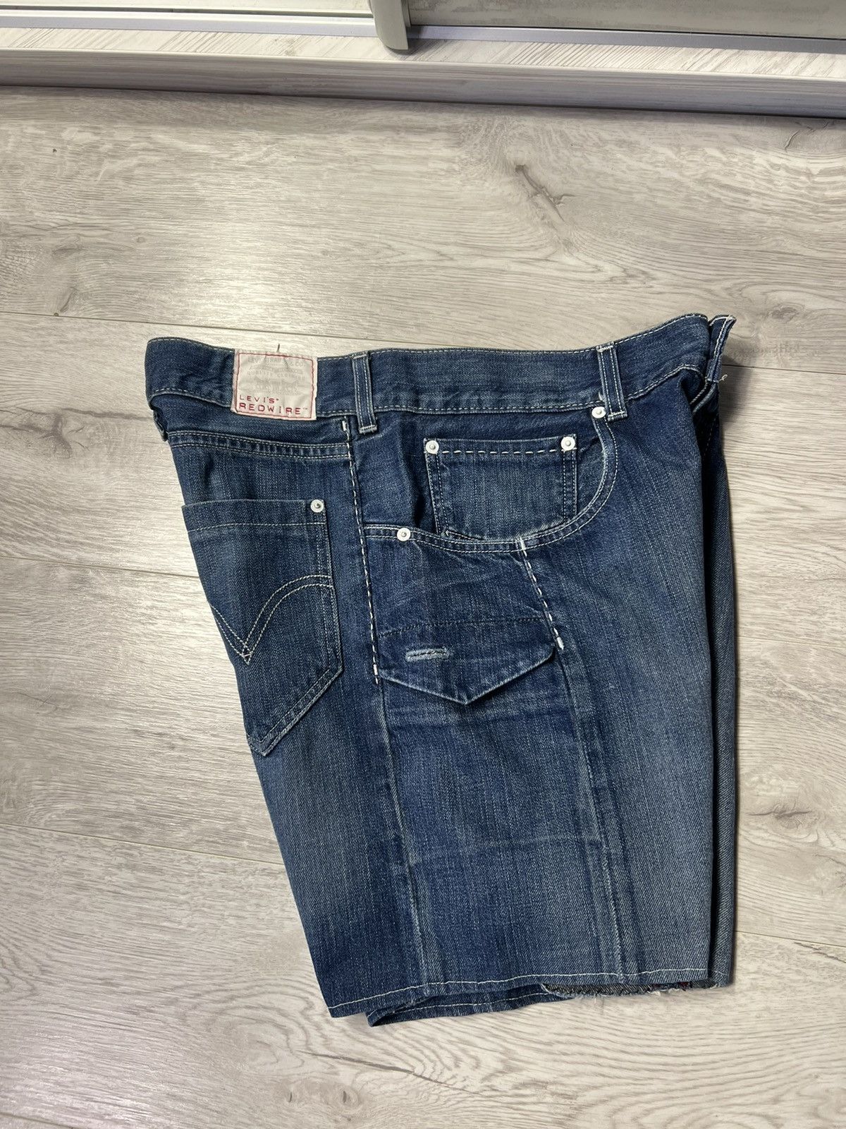 Levi's × Levi's Vintage Clothing × Vintage Vintage Rare Levis Redwire Denim Jeans Shorts Size US 32 / EU 48 - 13 Thumbnail