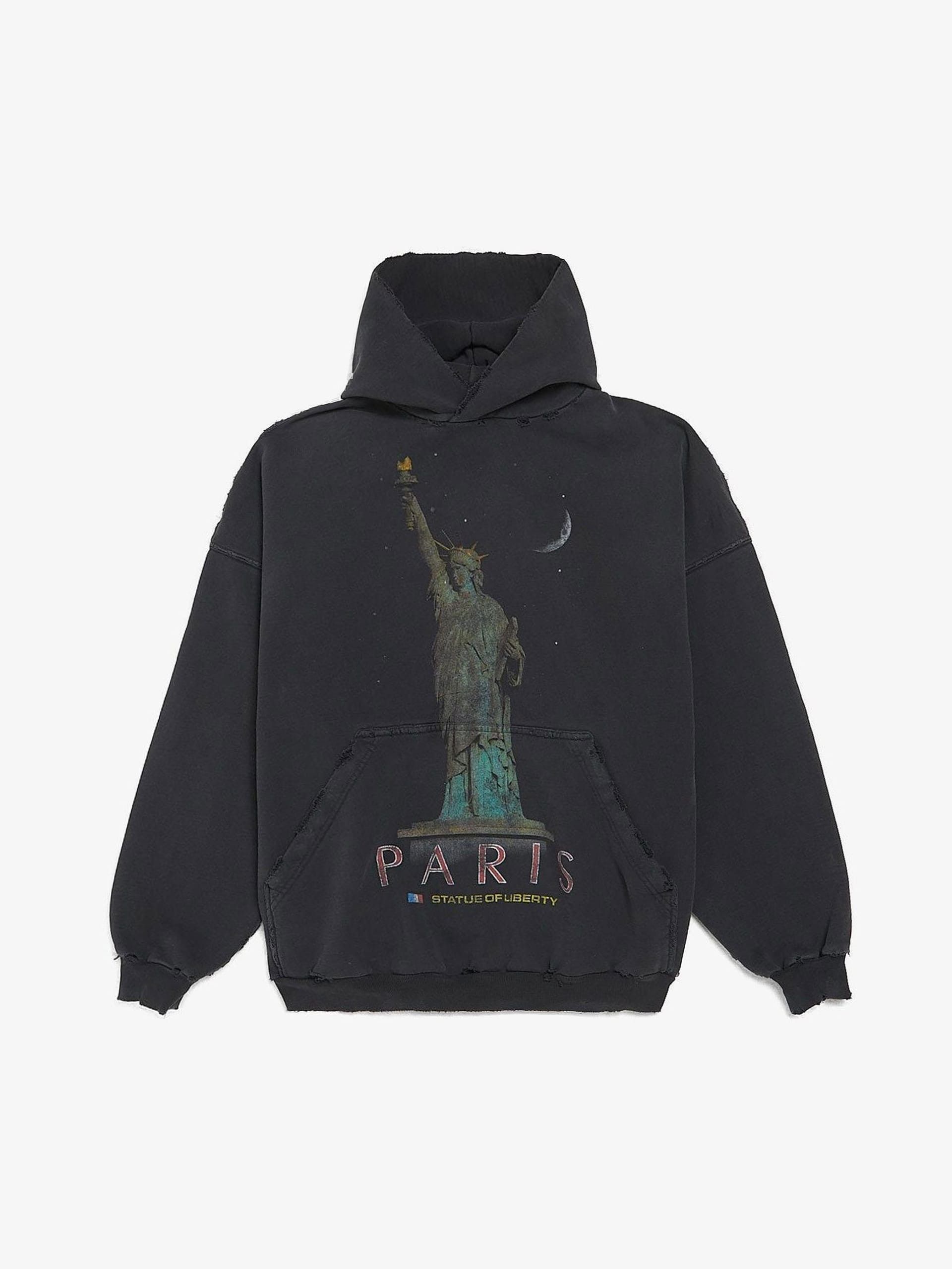 24AW BALENCIAGA Paris Liberty ロゴ コットン フーディ 24AW】 BALENCIAGA Y2K ロゴ コットン フーディ ジップ