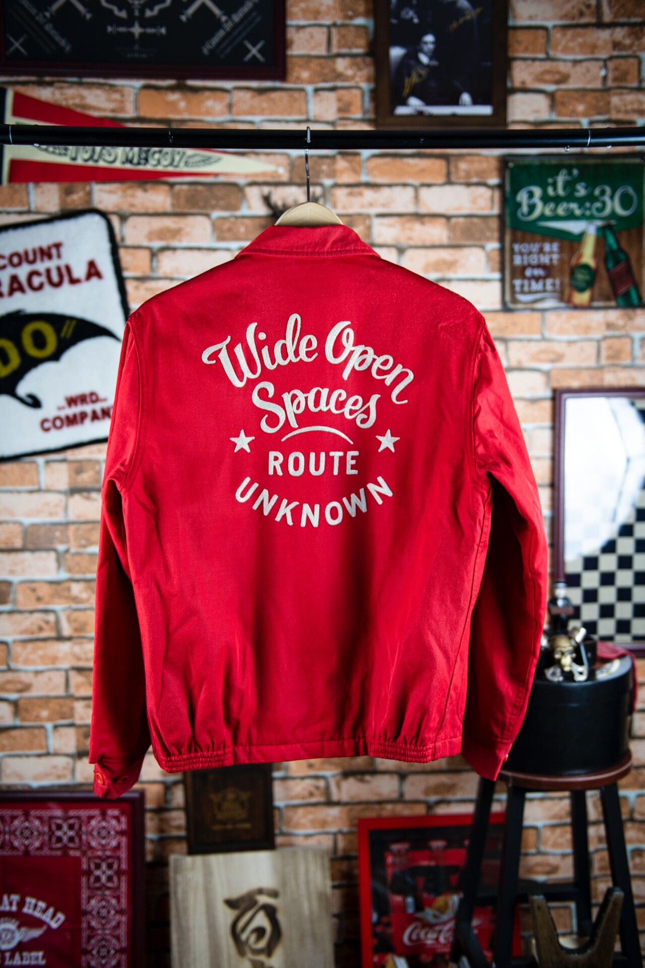 Japanese Brand Stylish Red Motorcycle Jacket for Men Size US M / EU 48-50 / 2 - 1 Thumbnail
