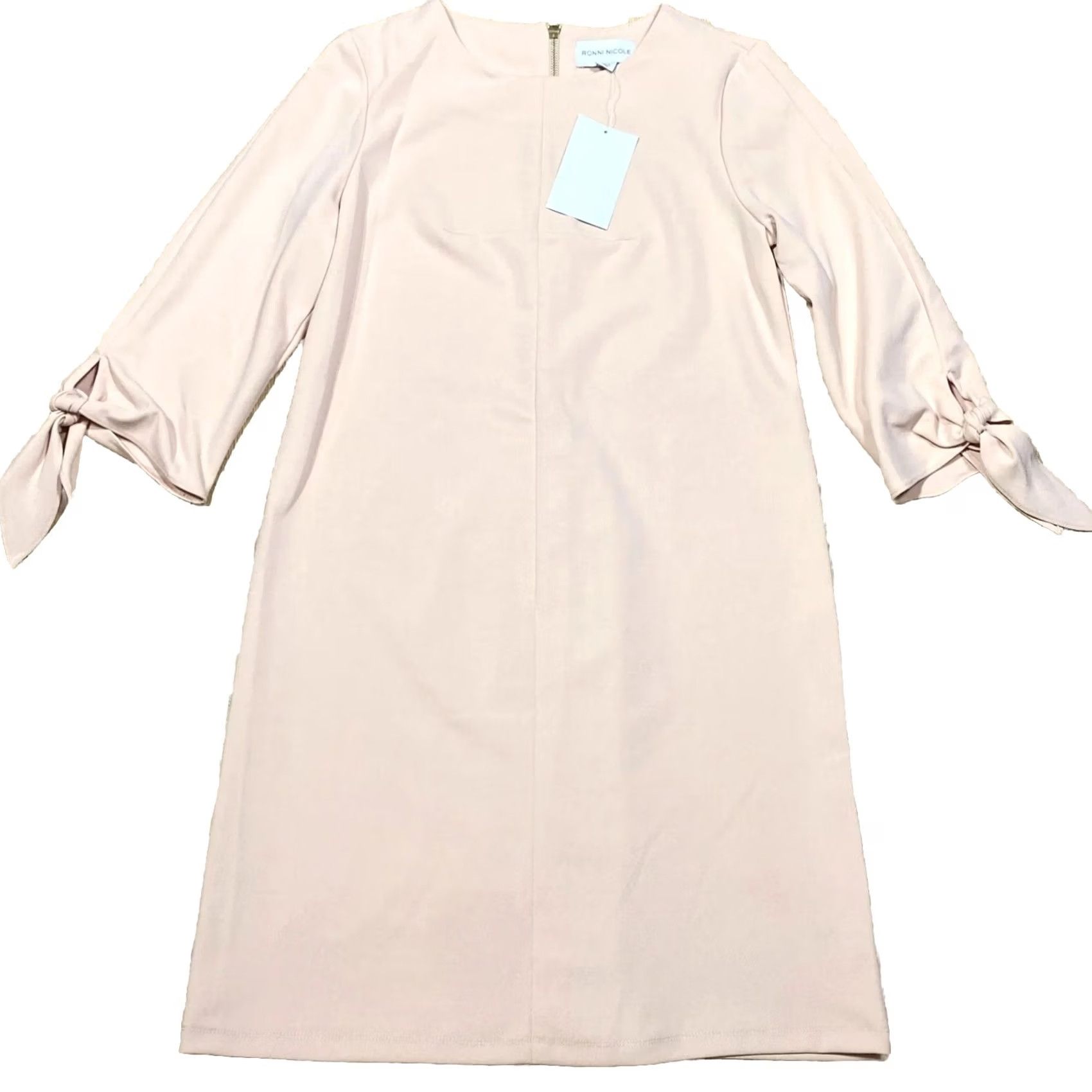 Pinko Ronni Nicole Shift Dress Pink Midi 3/4 Sleeve UK 12 Womens Small Defect Modern Casual Party Cocktail VINTAGE? Size XL / US 12-14 / IT 48-50 - 2 Thumbnail