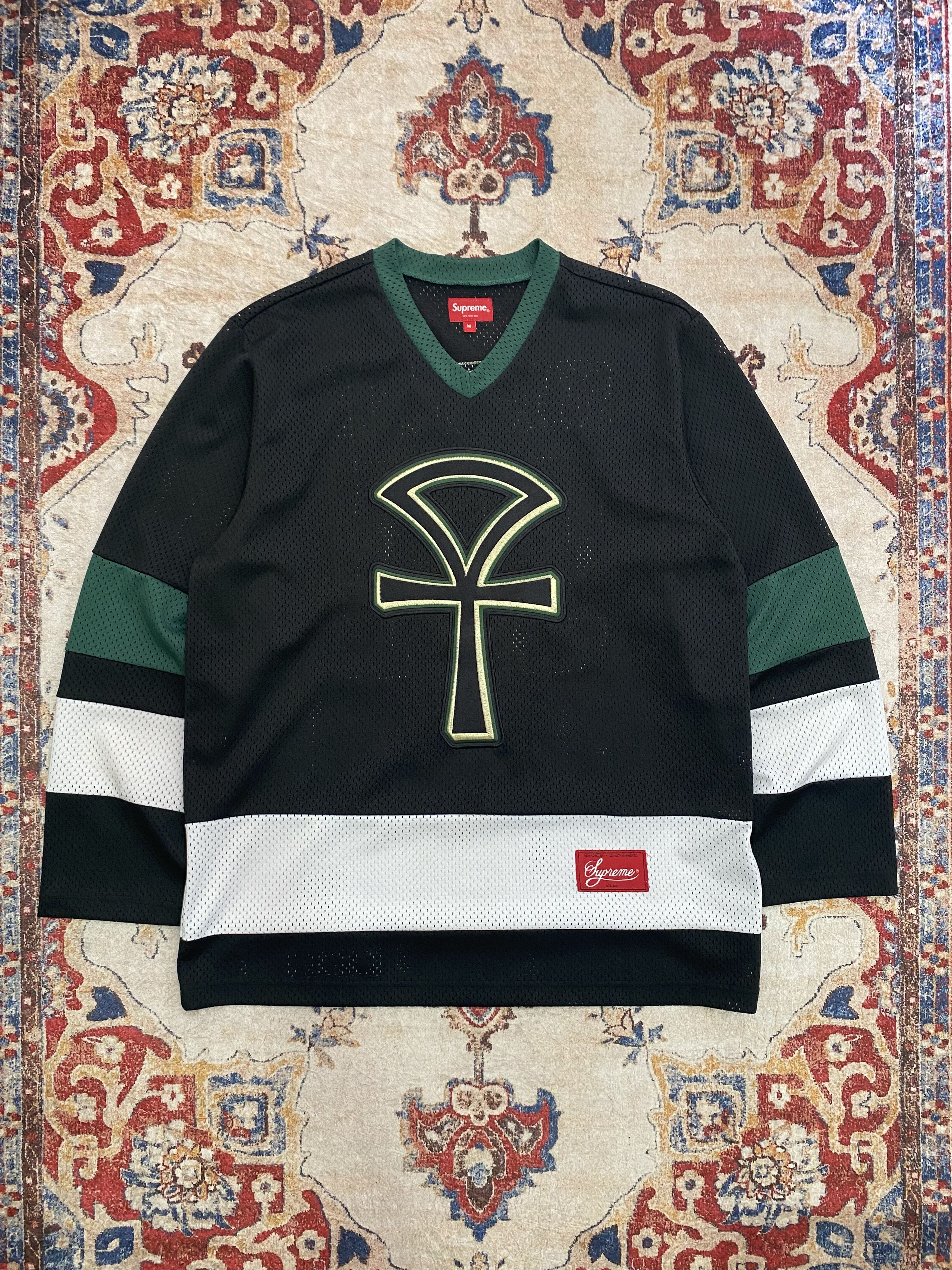 Supreme Pink Ankh Hockey Jersey | Grailed