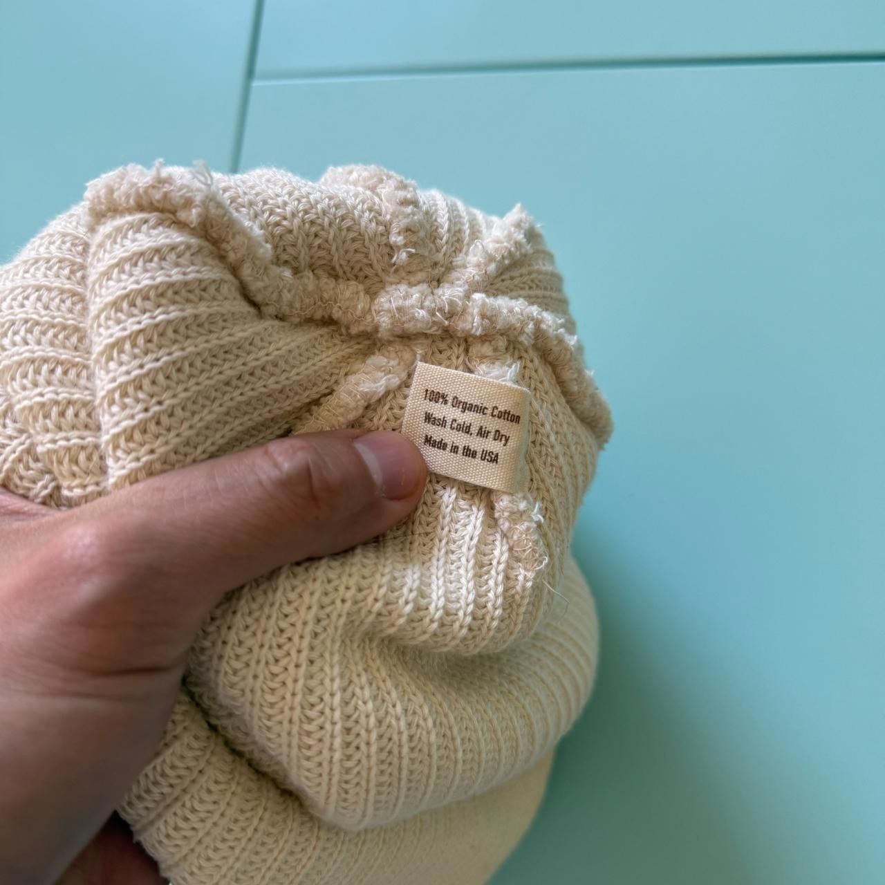 Designer Rustek Beanies 100% Organic Cotton & 100% Merino Wool Size ONE SIZE - 7 Thumbnail